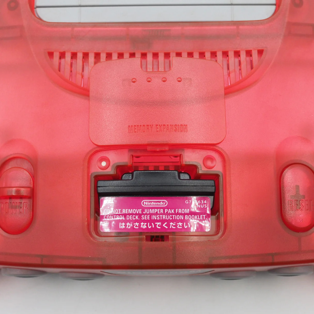 Nintendo 64 Console System Clear Red NUS-001 Tested Working N64 NTSC-J NTSC-U/C