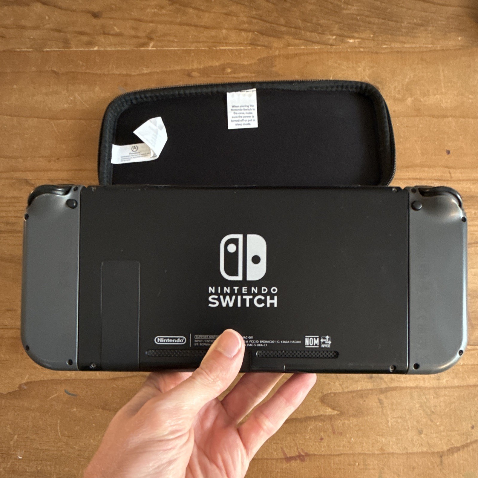 Nintendo Switch Console Gray Joy-Con Bundle w/ Dock, AC Adapter, & Case