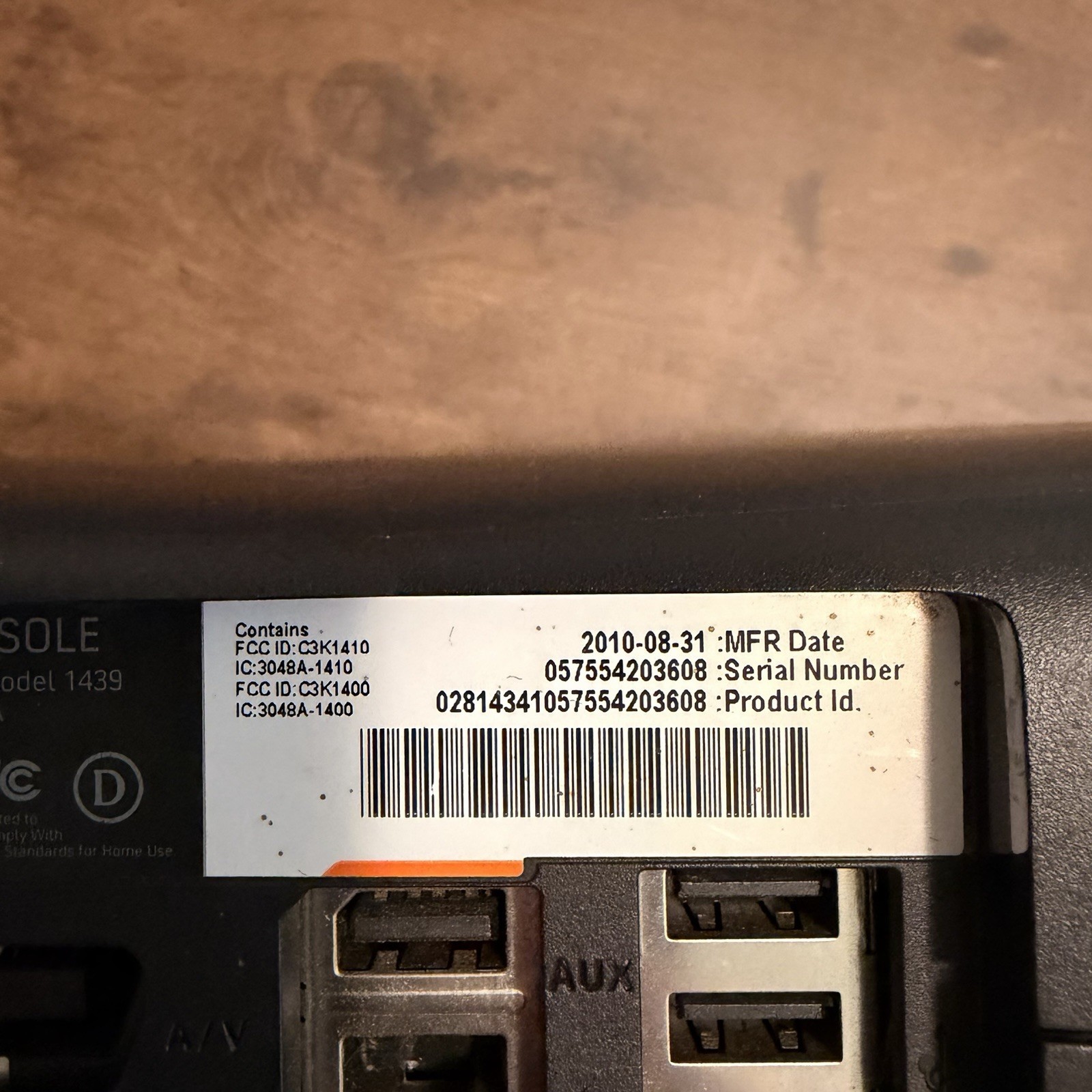 Xbox 360 S Console Model 1439 Bundle Powers On READ No Controller Adapter