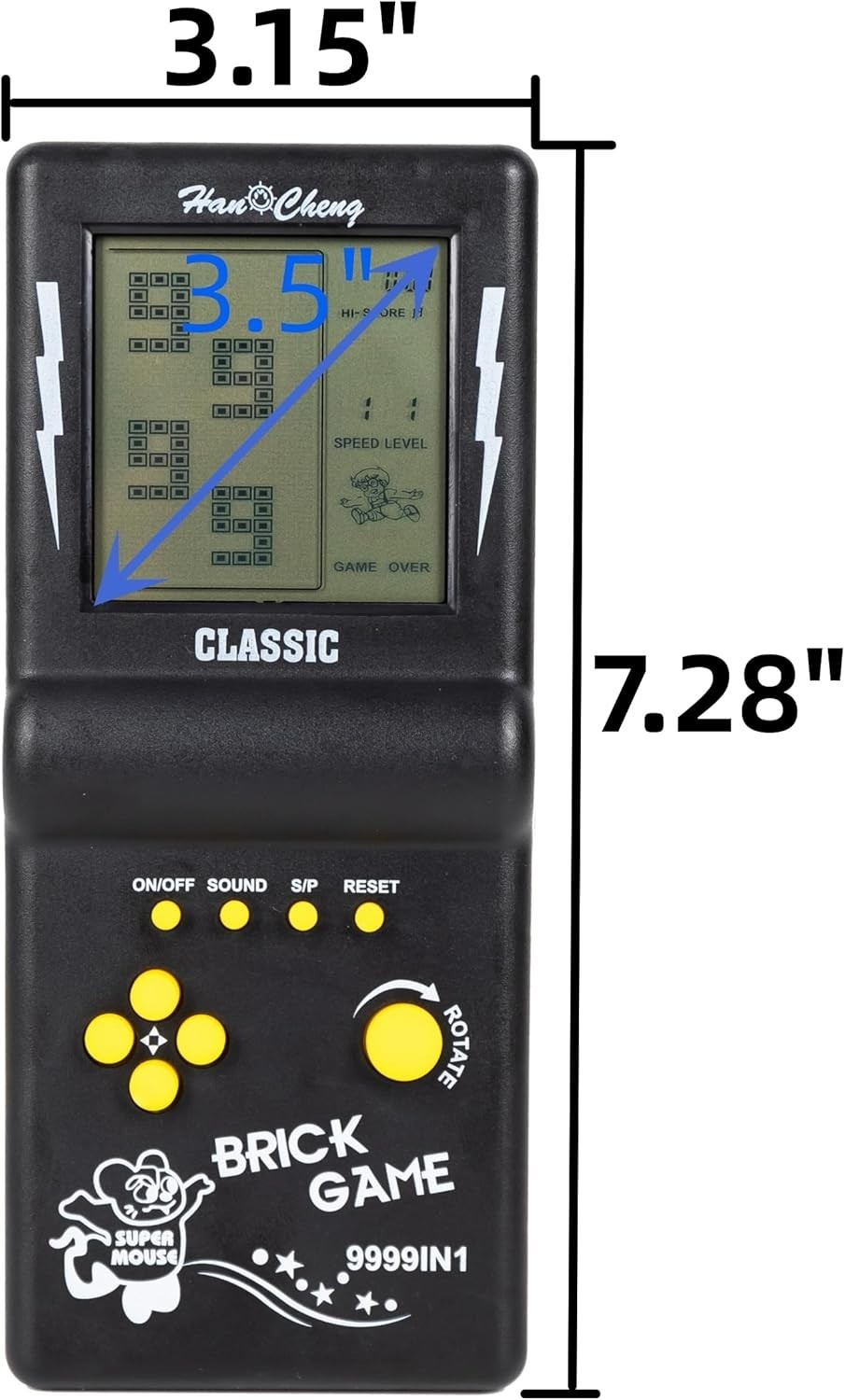 Fun and Portable Handheld Game Console with 3.5” Display – Perfect for Travel