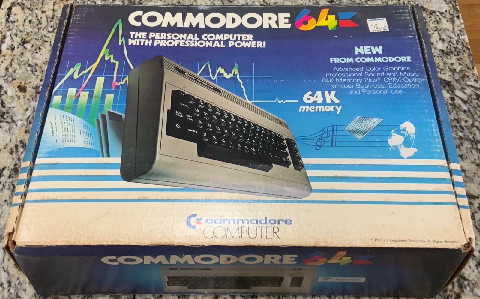 Vintage Original Commodore 64 Console Nice Condition Original Box Made In USA