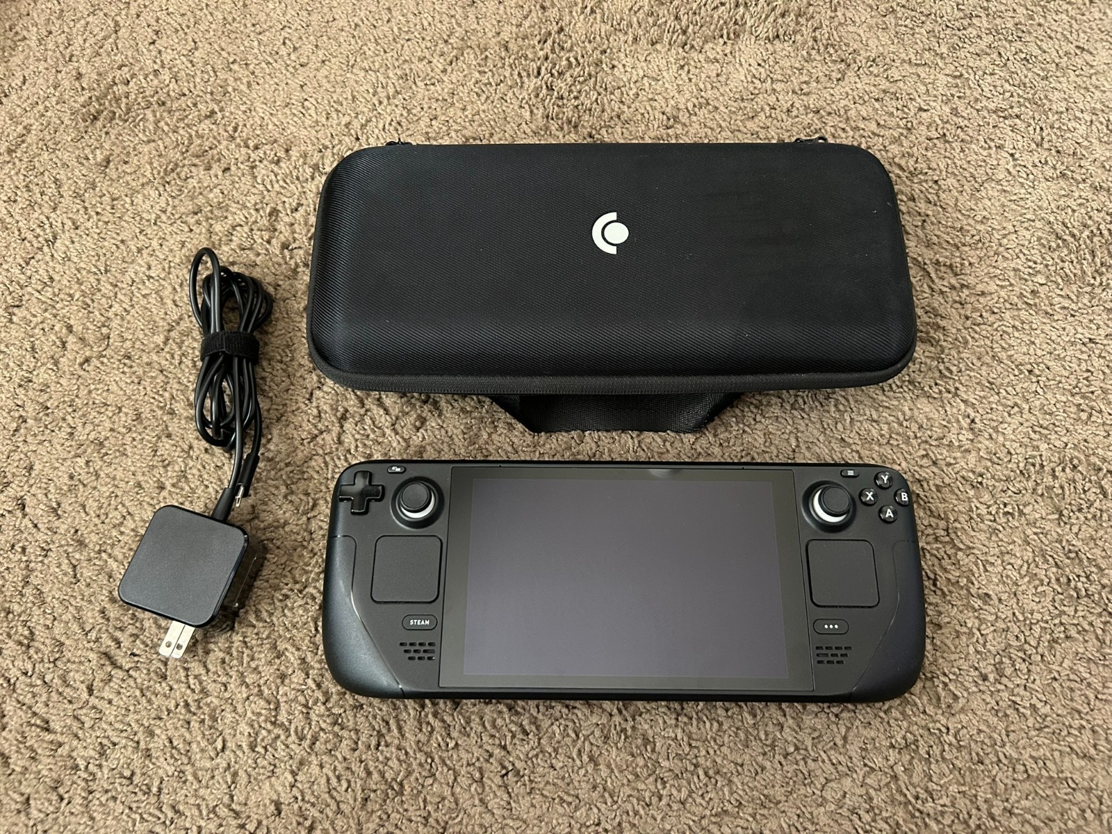 Valve Steam Deck 64GB – Black Model 1010 Handheld System Console + 256gb SD Card