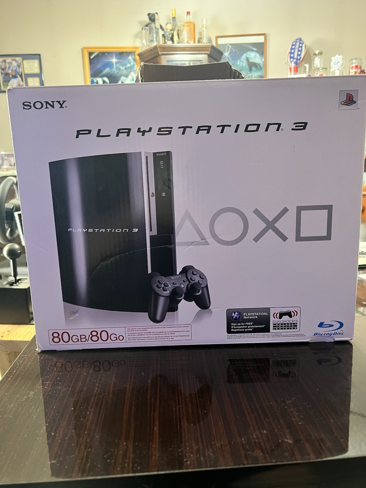 Sony PlayStation 3 CECHK01 80GB Black Blu-Ray Wi-Fi HDMI with Controller