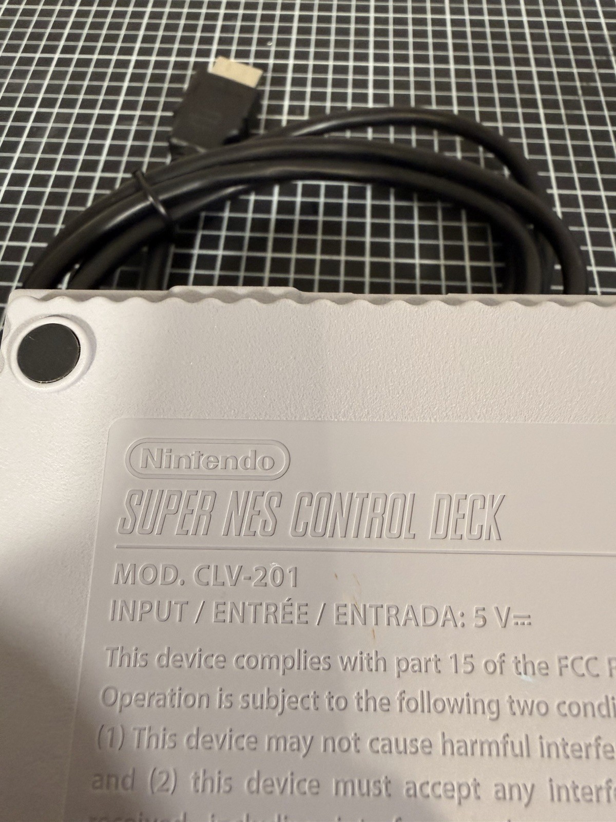 Super Nintendo Mini Classic Edition Control Deck CLV-201 with Cords & Controller