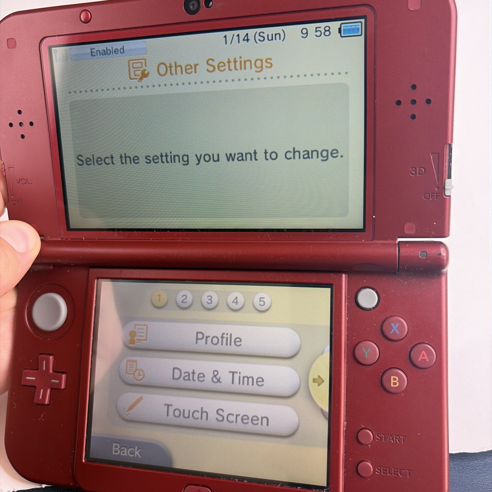 New Nintendo 3DS XL Red Console US Model – Top IPS Tested! W Charger Stylus
