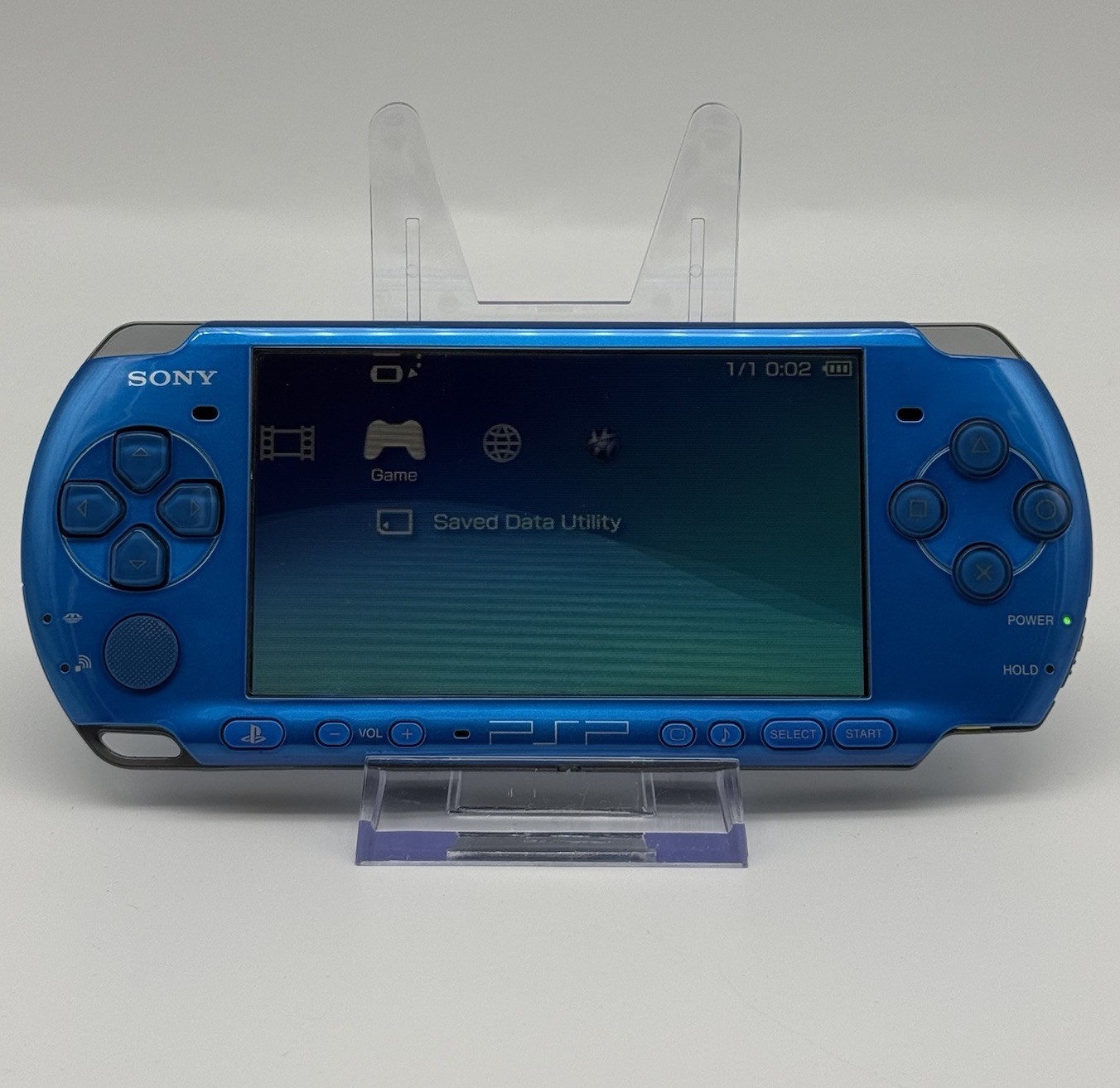 Sony PSP 3000 Vibrant Blue PlayStation Portable Console w/Accessories – Tested