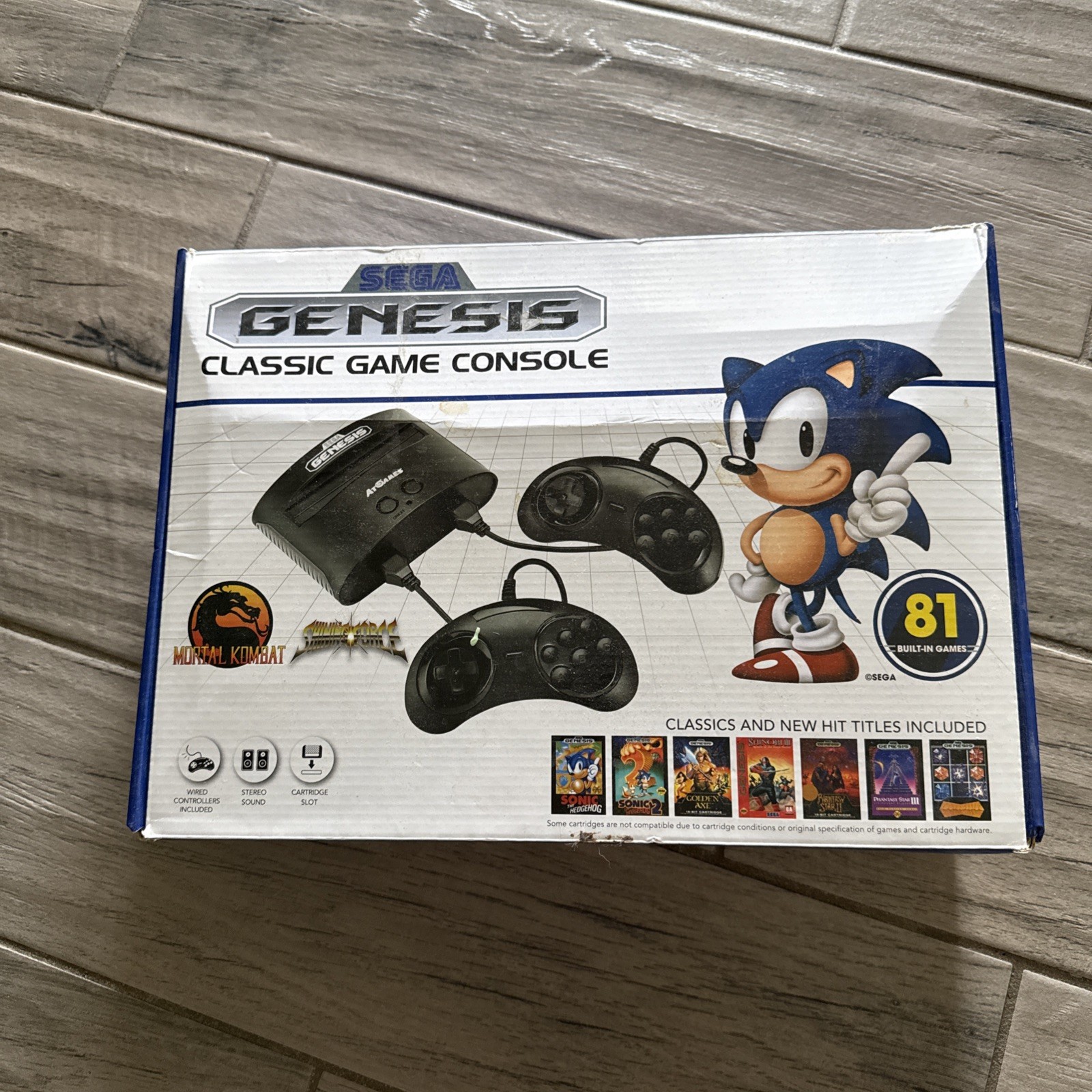 SEGA Genesis Classic Black Game Console with 81 Preloaded Games