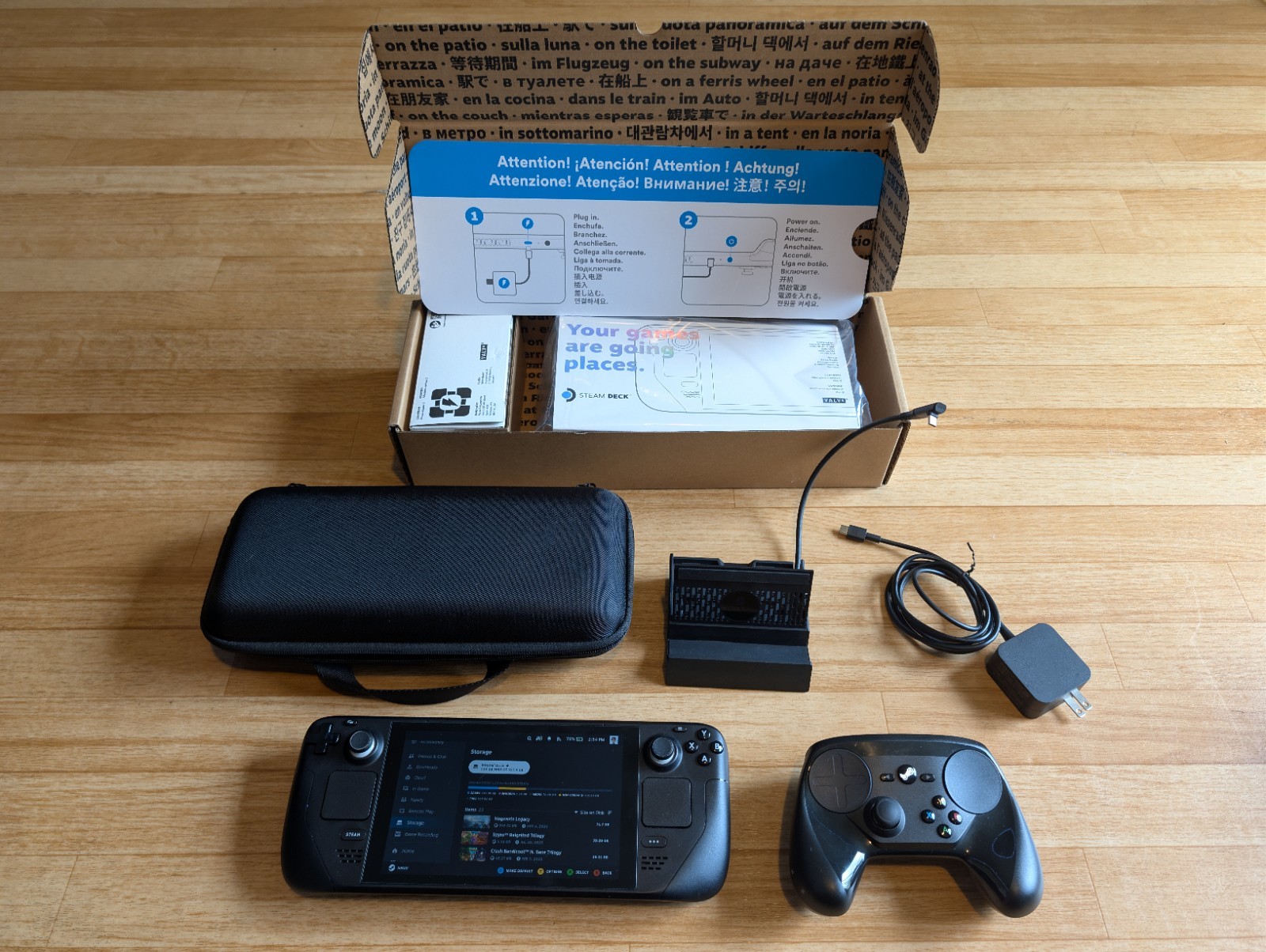 Steam Deck (1TB, LCD): Includes Steam Controller (2015), Case, Dock, & Charger