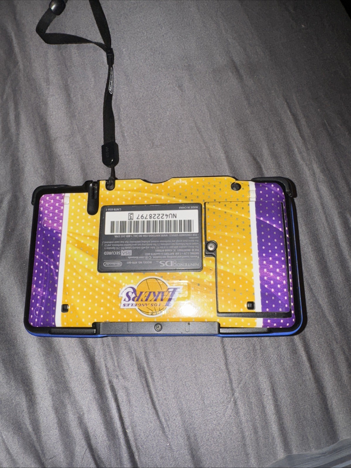 Nintendo DS Perfect Condition With Lakers Decal No Charger No Stilus.