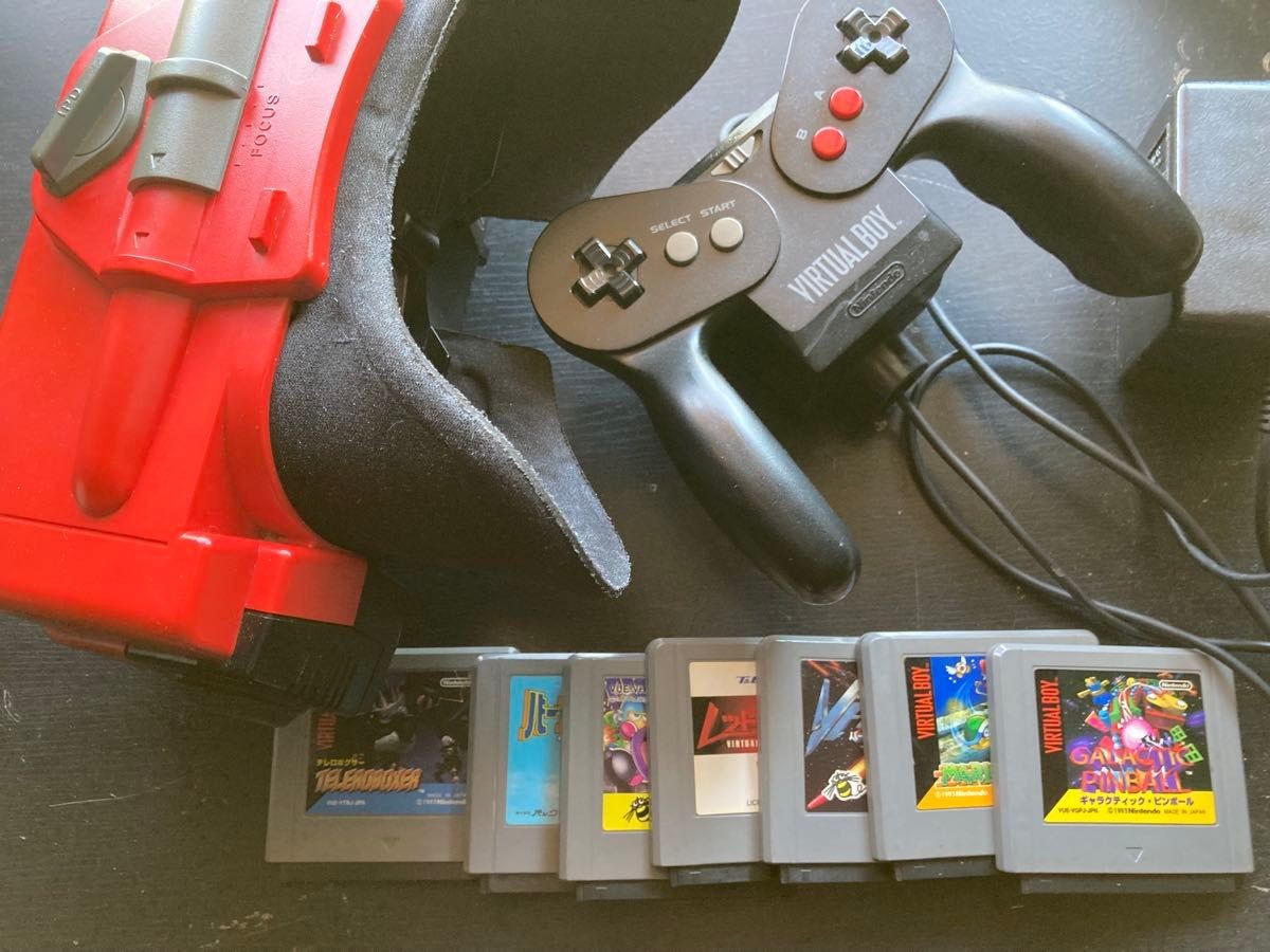 Nintendo Virtual Boy VB Console VUE-S-RA with 7Games Set Tested