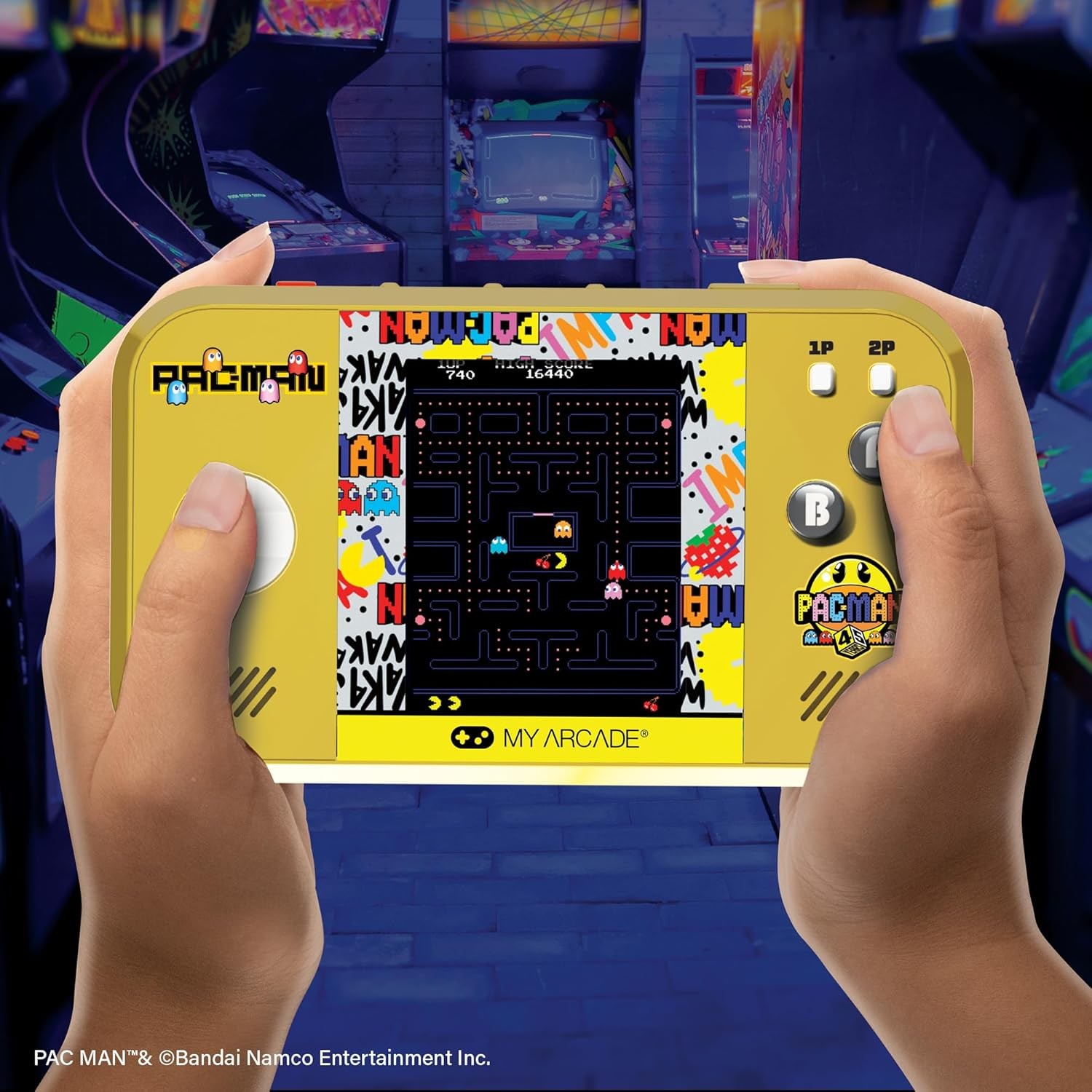 My Arcade Pac-Man Pocket Player Max 45th Anniversary Video Game + Travel Case