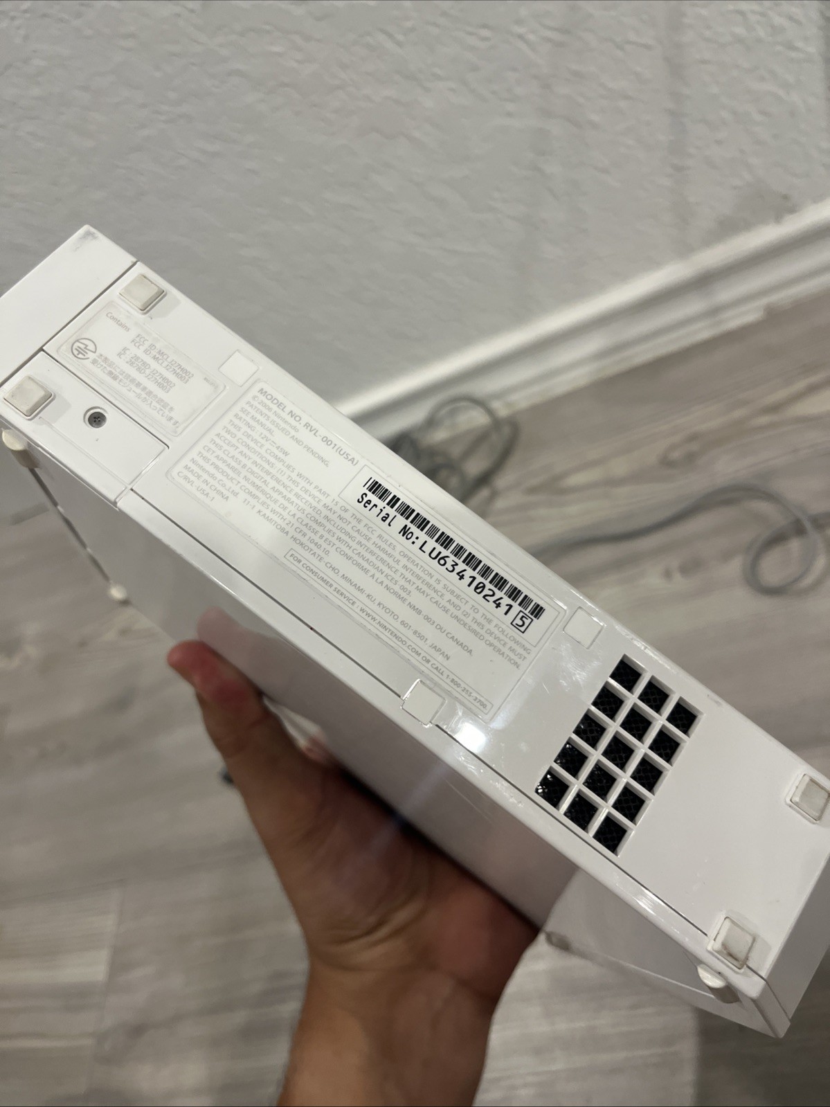 Nintendo Wii RVL-001 Console White, Tested Working
