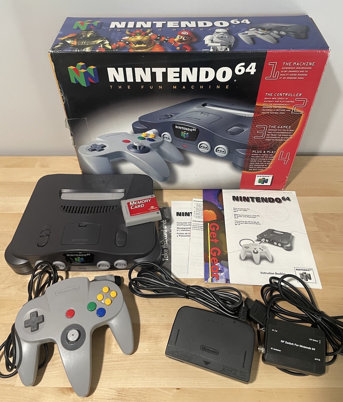 Original Nintendo 64 N64 Console System CIB Complete In Box Authentic OEM Nice!
