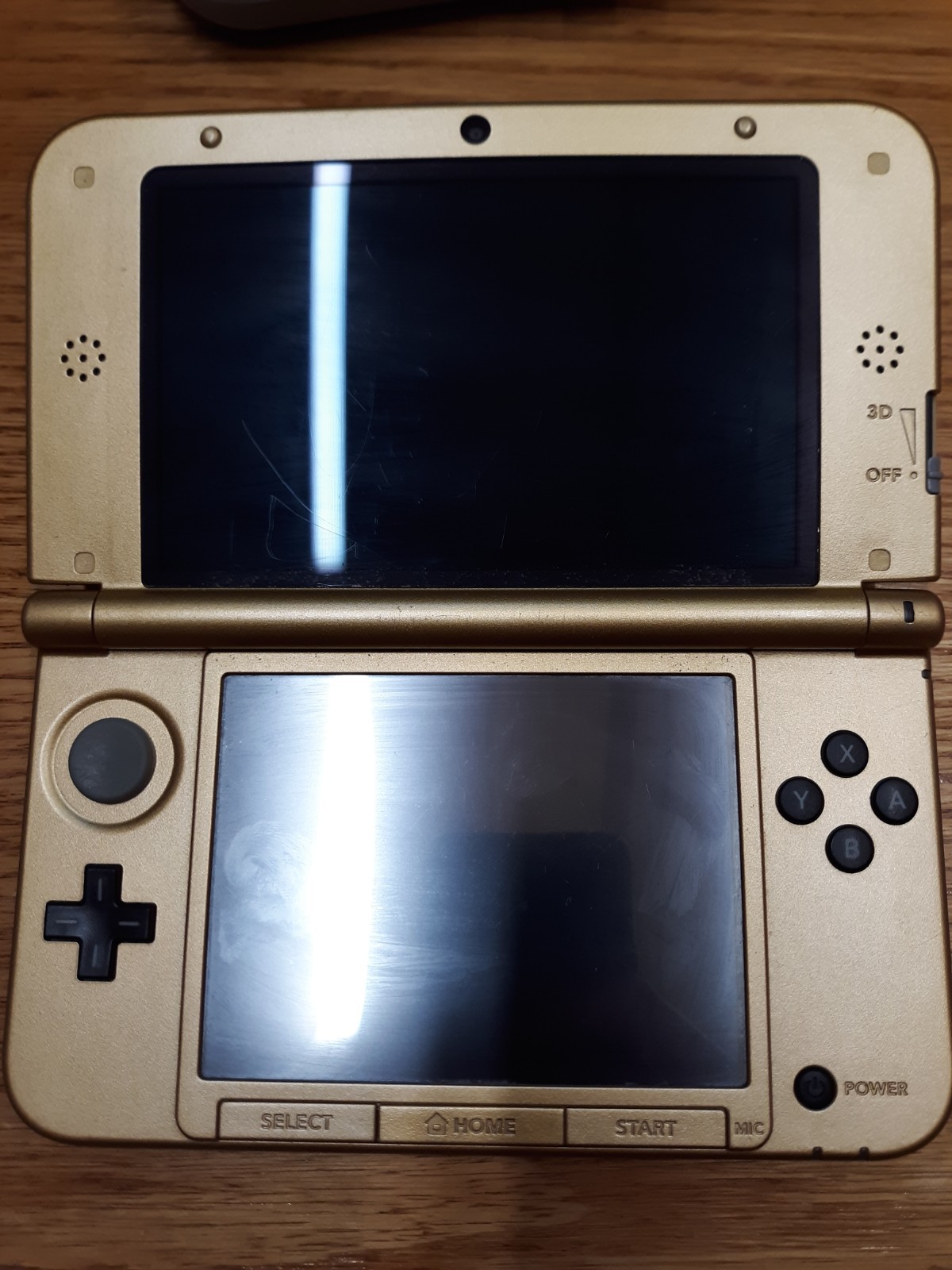 Nintendo 3ds Xl A Link Between Worlds Gold Tri Force Console Zelda Plus Games ++