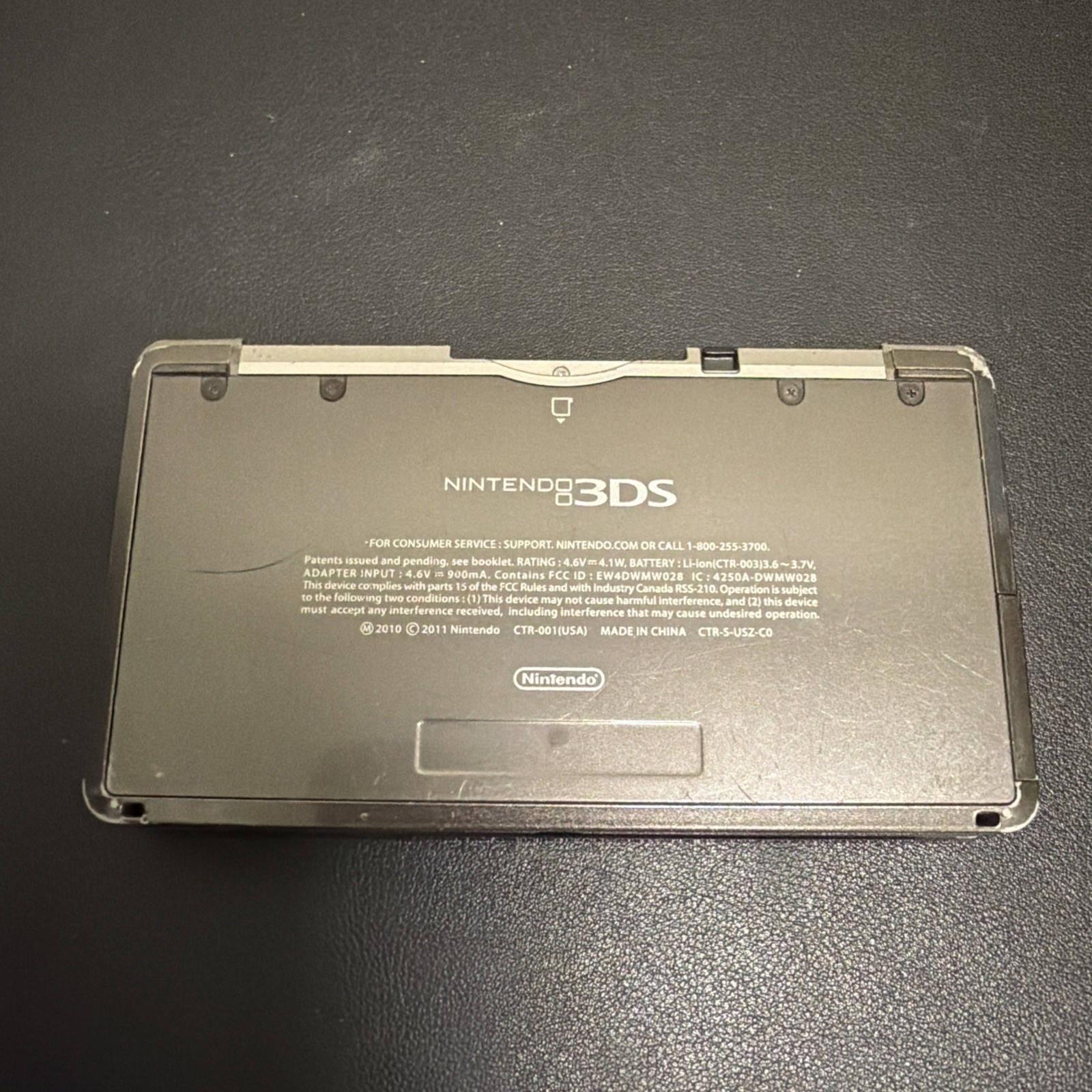 Nintendo 3DS Handheld Video Game Console Black CTR-001 (USA) US Model