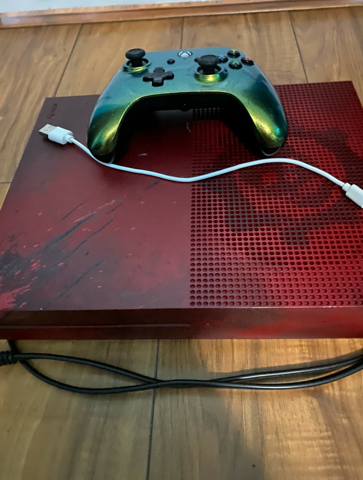 Microsoft Xbox One S Gears of War 4 Limited Edition 2 TB Crimson Red Console