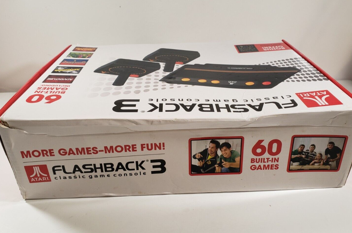 Atari Flashback 3 Classic Game Console with 60 Built-in Games Retro Gaming w Box