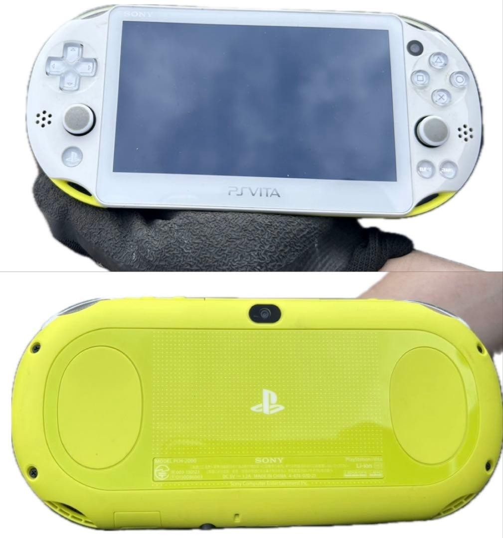 Excellent PS Vita PCH-2000 Lime Green White Tested