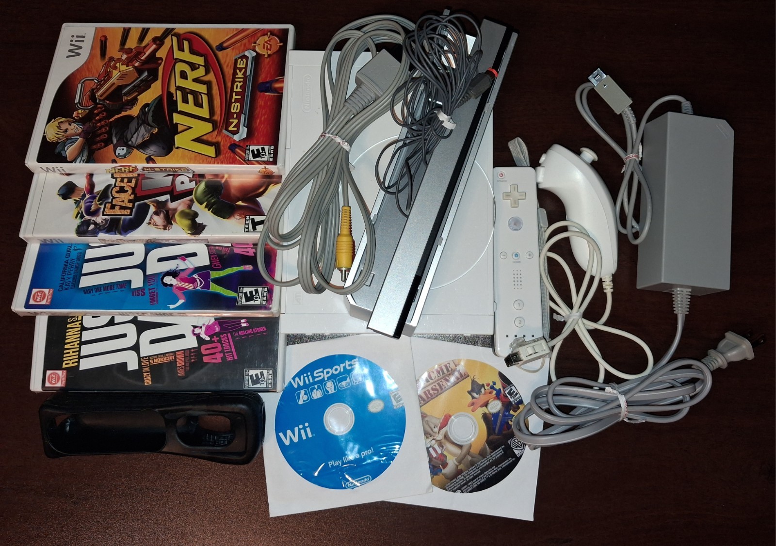 Nintendo Wii Rvl-001 Console Bundle With Games, Deep Cleaned, Tested And Working