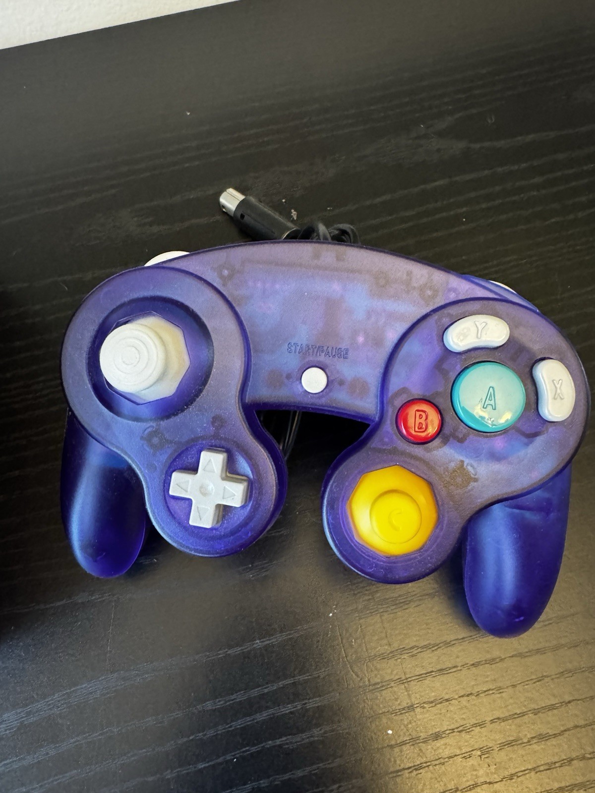 Nintendo GameCube Clear Purple Game Console System W/ Controller