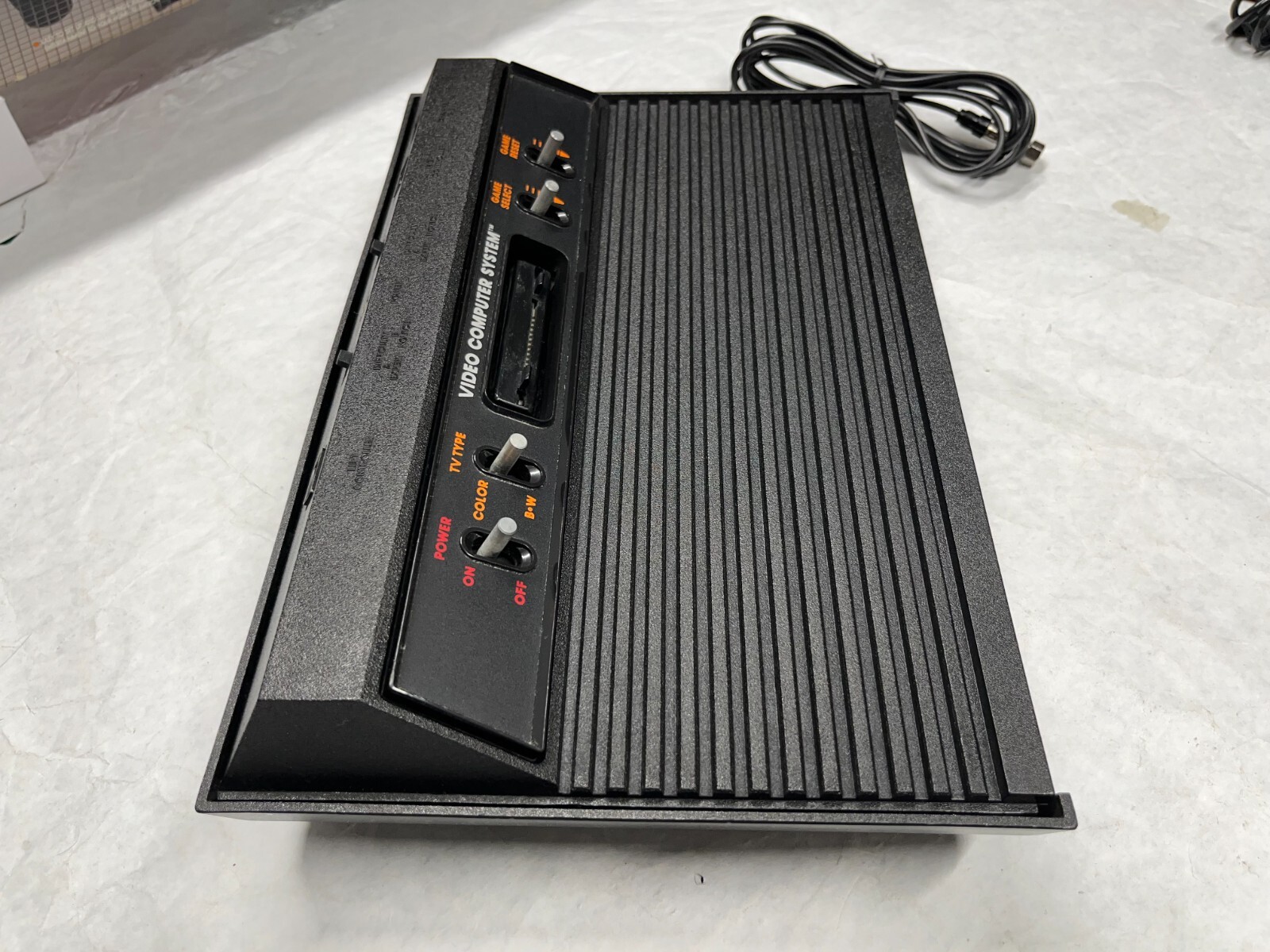 RARE 1982 ATARI 2600 VCS Black Vader Console System *Long BOX* Matching Package
