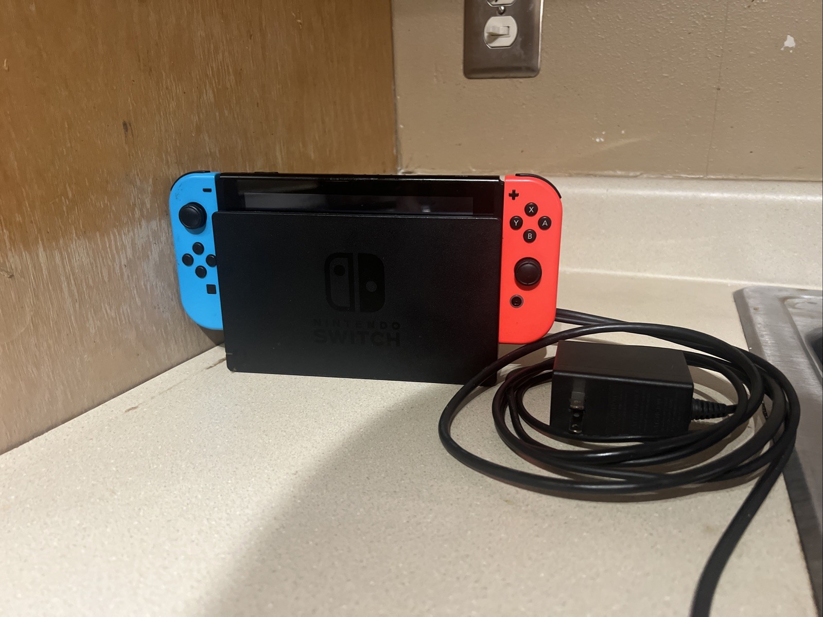 Nintendo Switch 32GB Gray Console with Neon Red and Neon Blue Joy-Con
