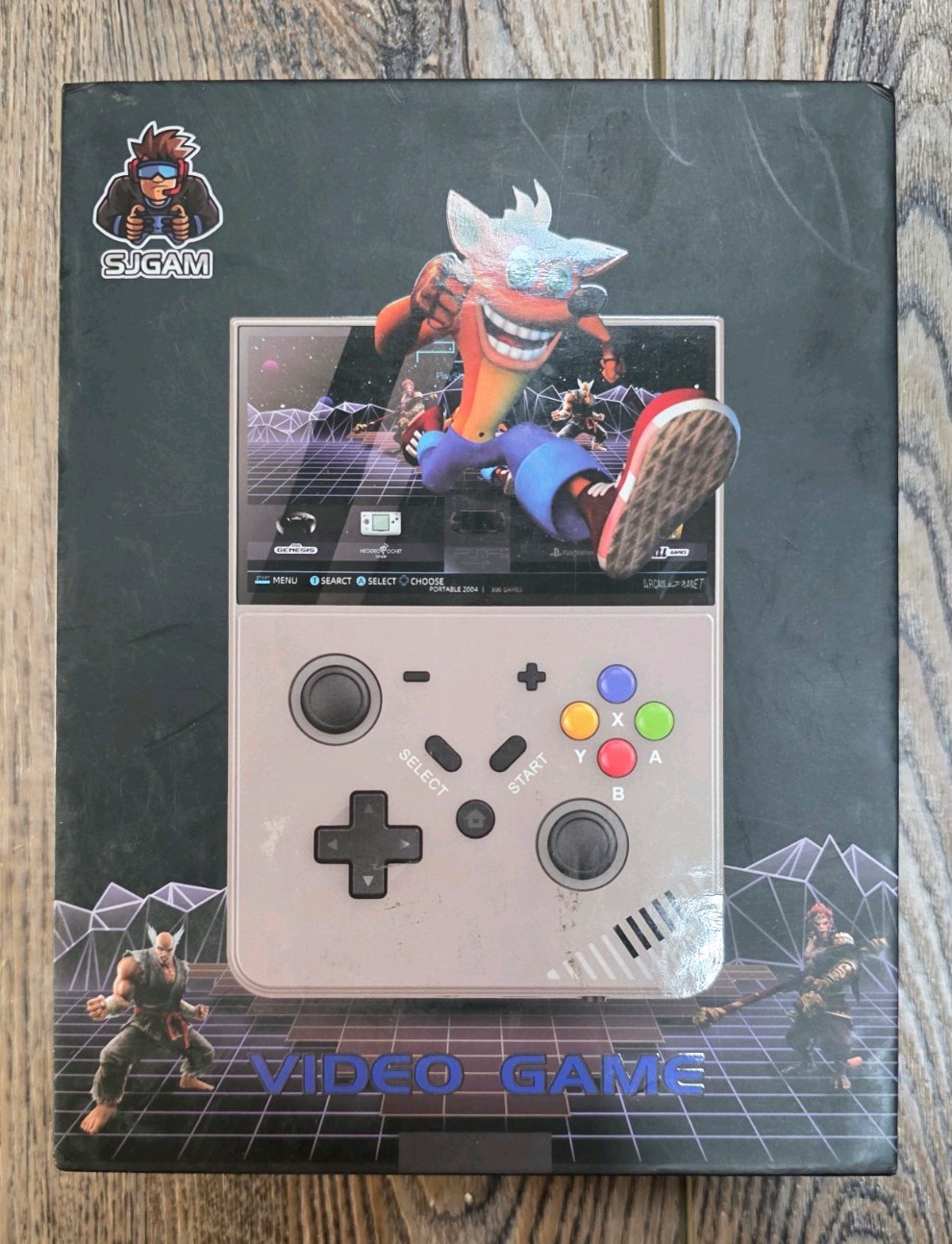 SJGAM 4.3″ HD Handheld Game Console 64GB Wi-Fi USB-C, Gray 480×272