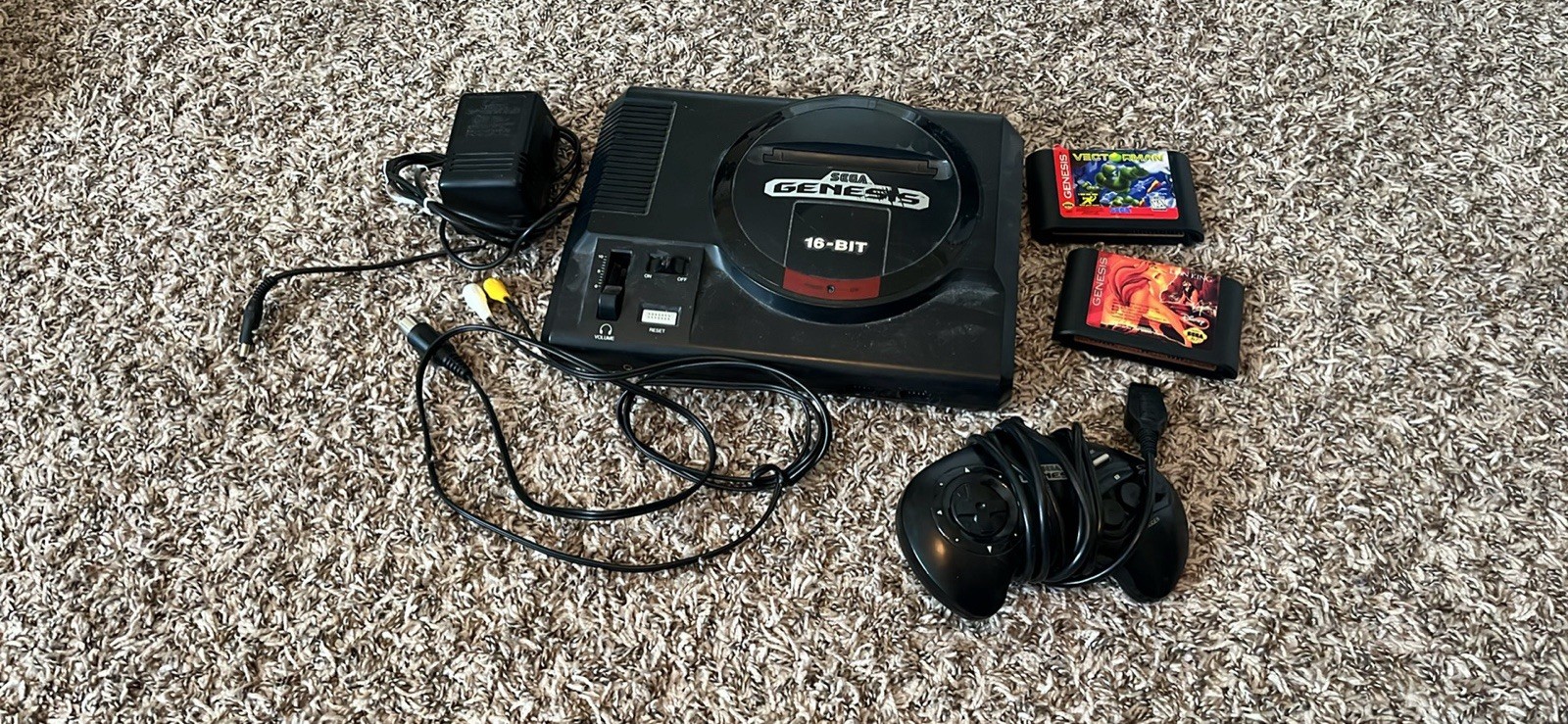 Sega Genesis Model 1 Console 2 Games
