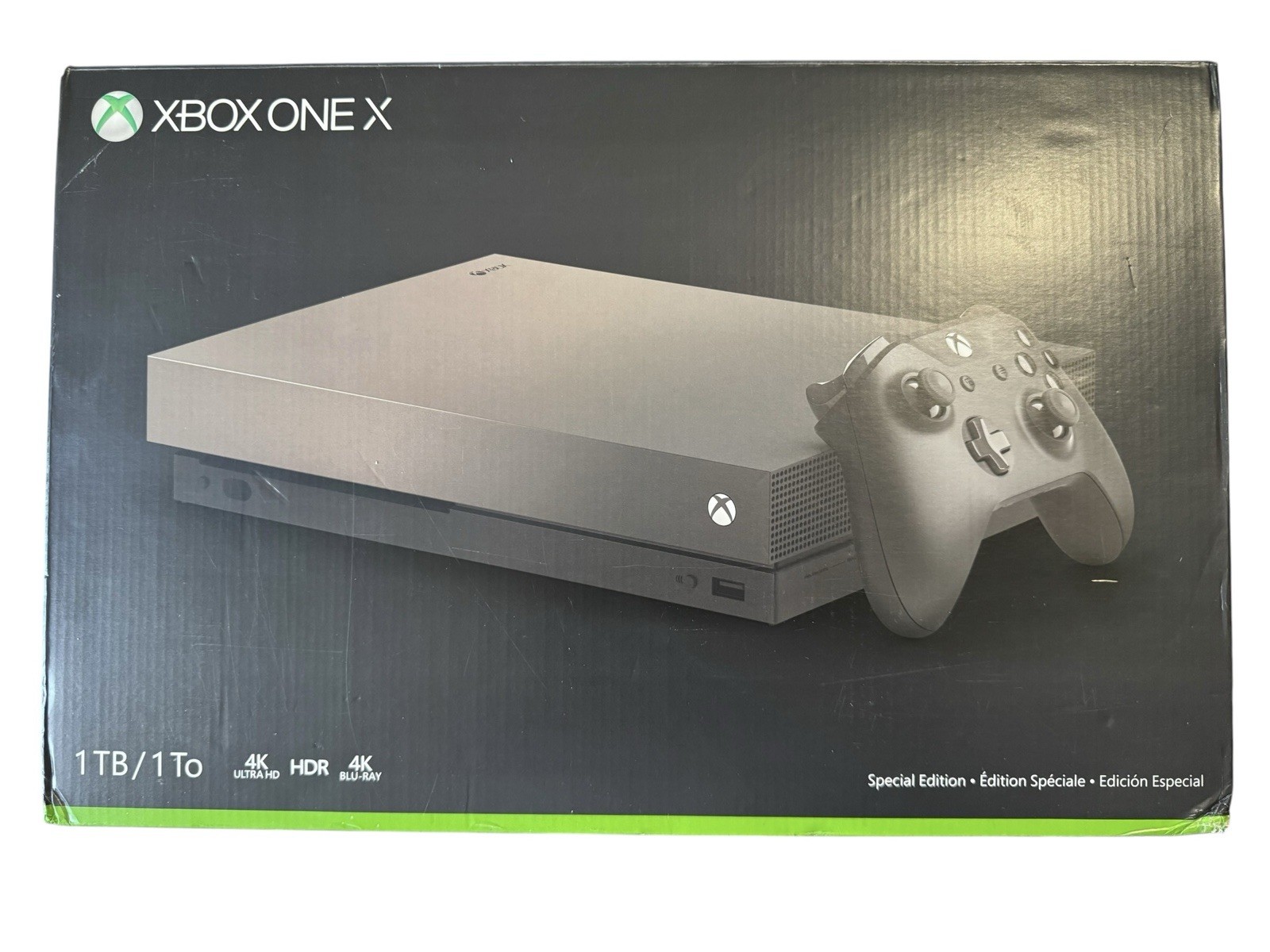 Microsoft Xbox One x 1TB Gold Rush Edition Controller Included GREAT WORKING CON