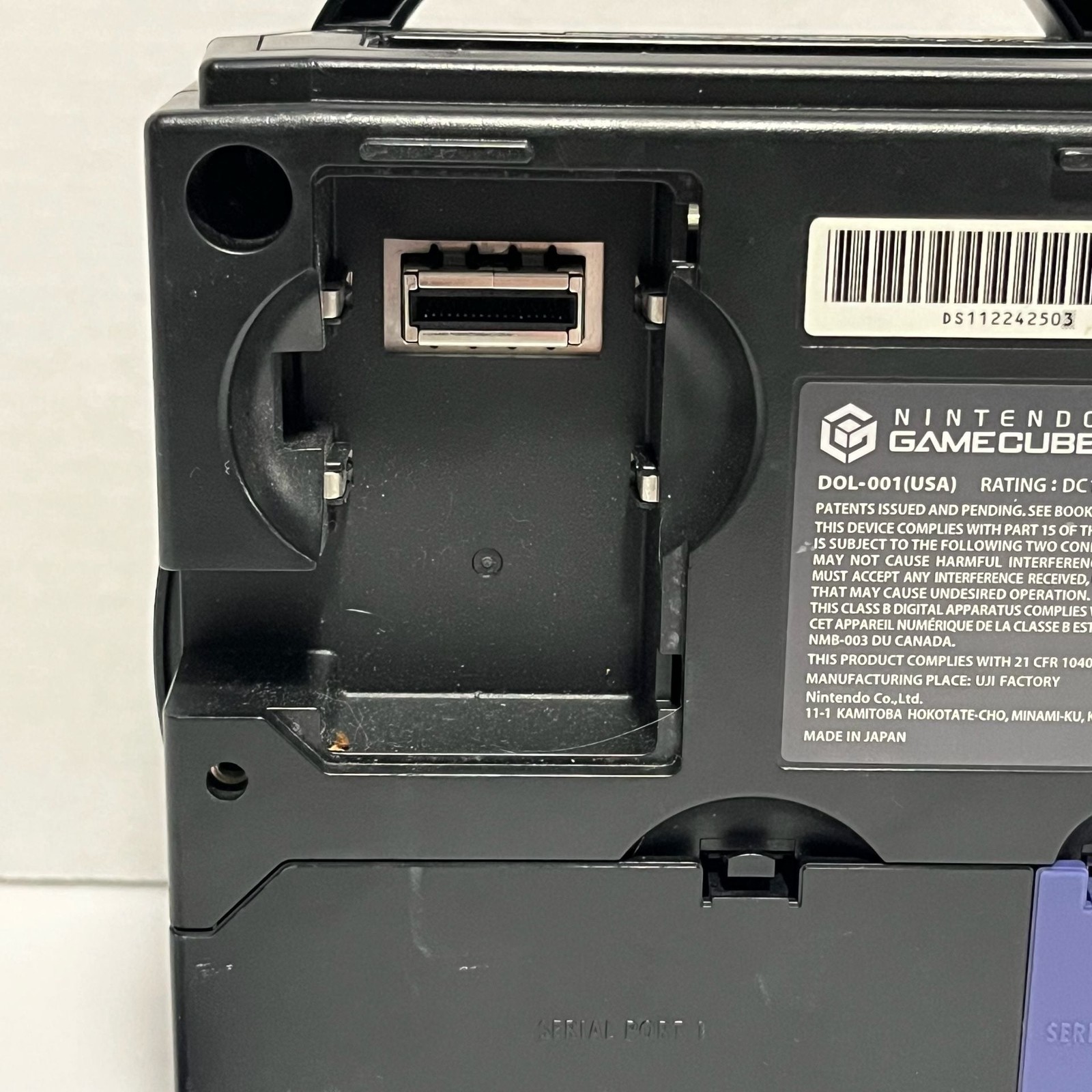 Nintendo GameCube DOL-001 Black Console Turn on Won’t Read Discs