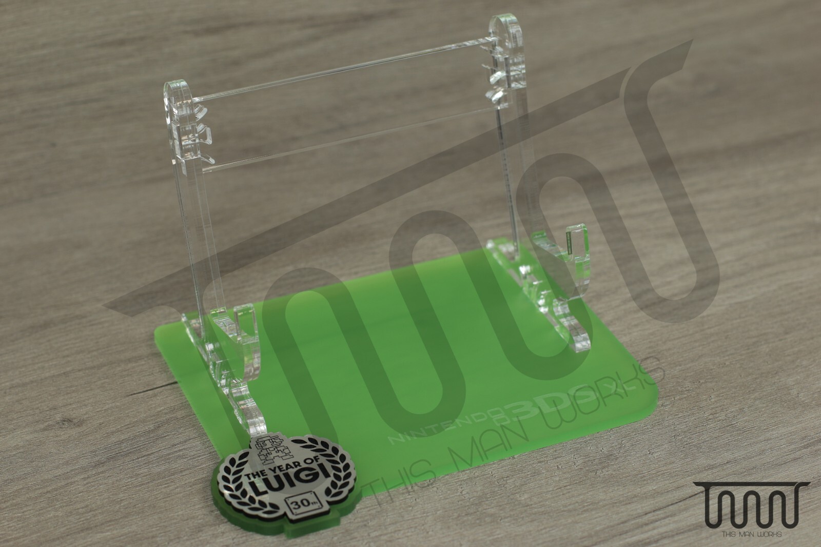 Acrylic Display Stand for Nintendo 3DS XL Luigi Special Edition