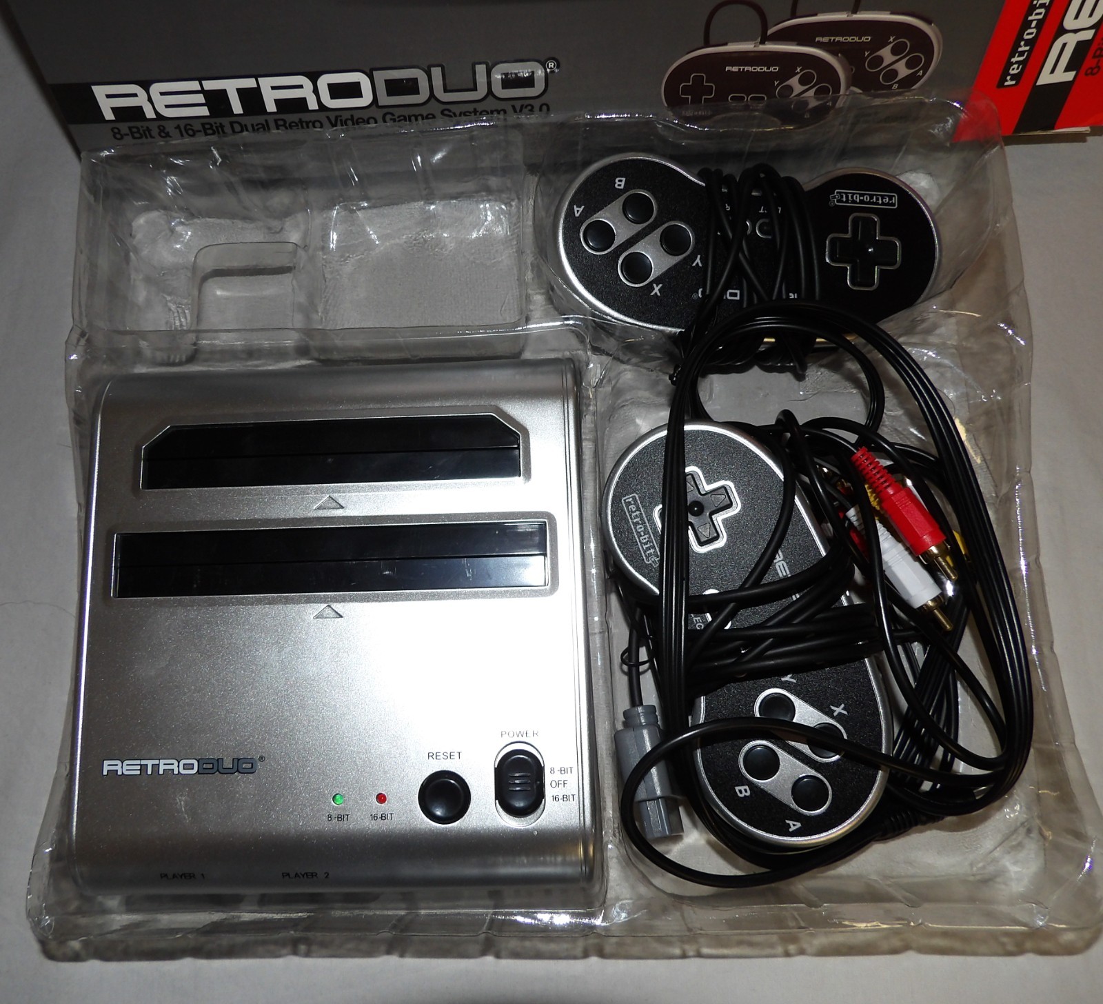 Retro Bit Duo Console for NES SNES Games – Used, Untested