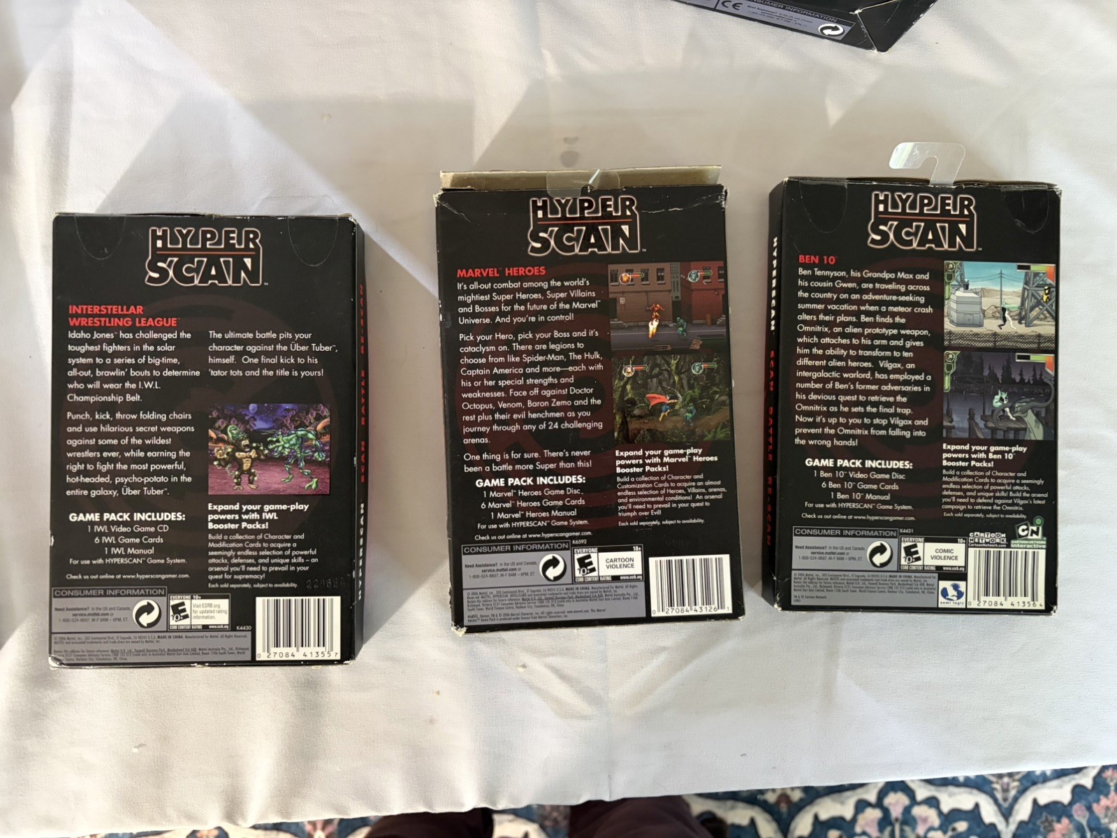 Mattel Hyperscan Console New Complete (Rough Box) System + 3 Games & 5 Boosters