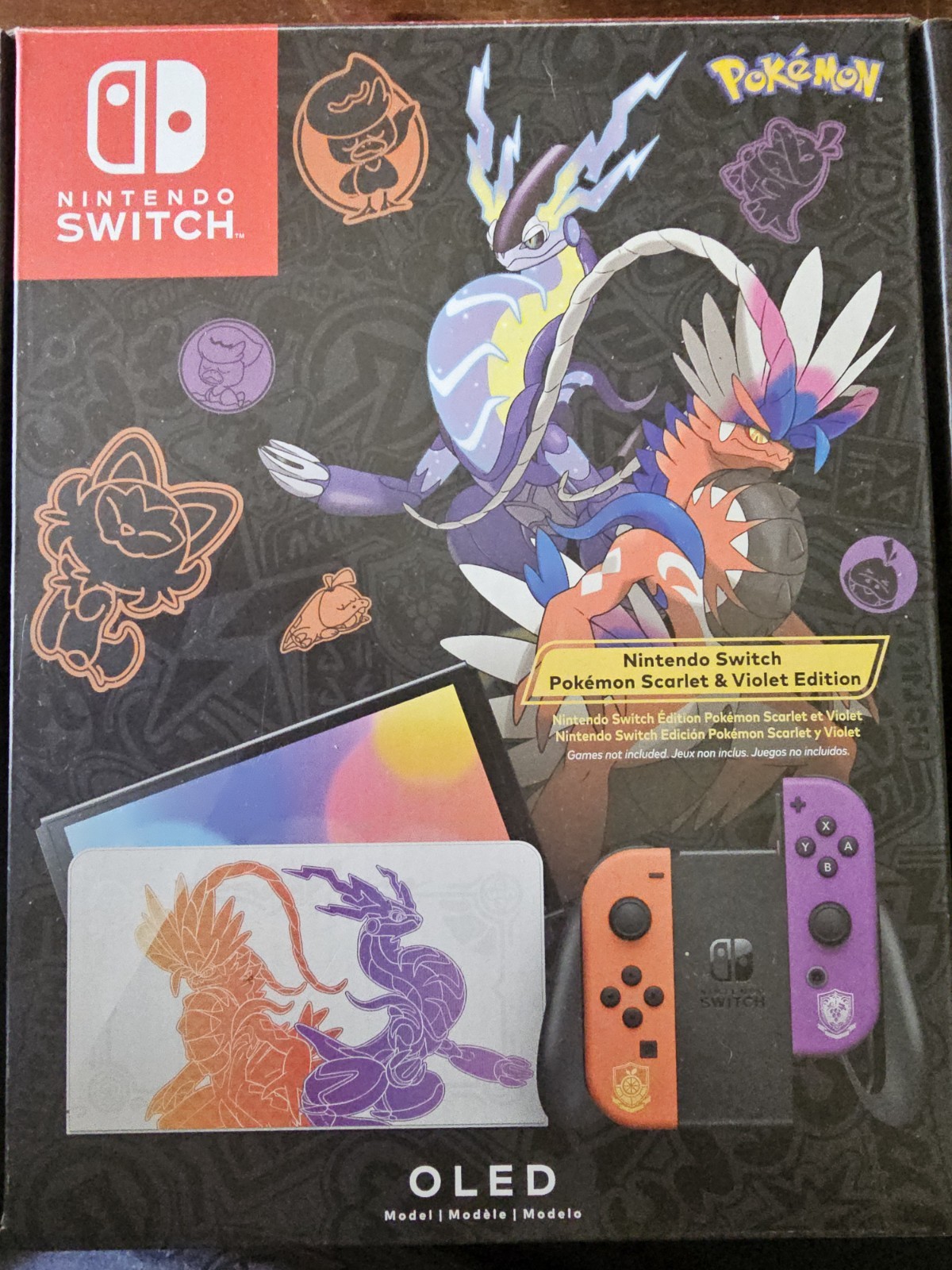 Nintendo Switch (OLED Model) HEG-001 Pokémon Scarlet & Violet Edition