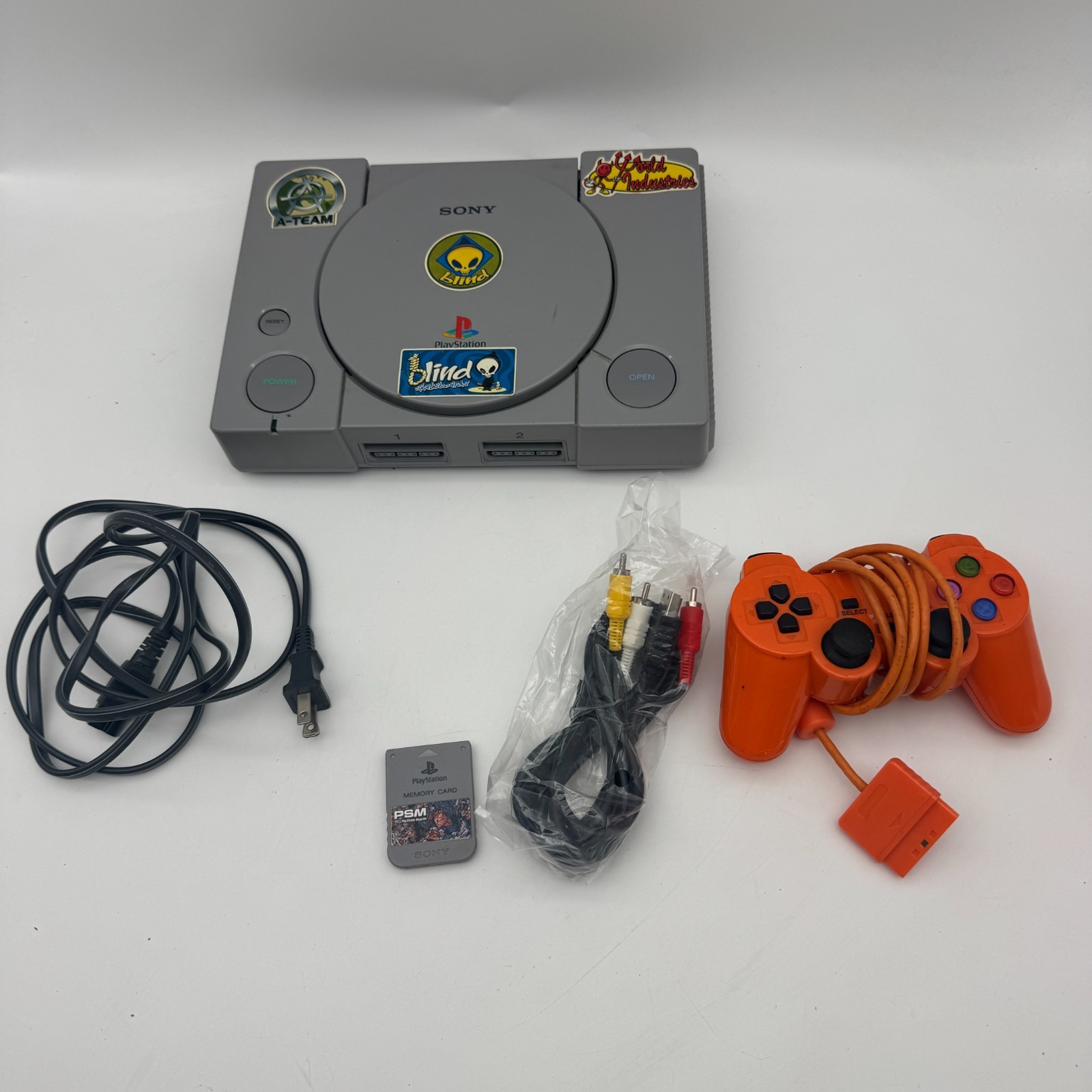 Sony PlayStation 1 PS1 Console Bundle with 1 Controller + Memory Card