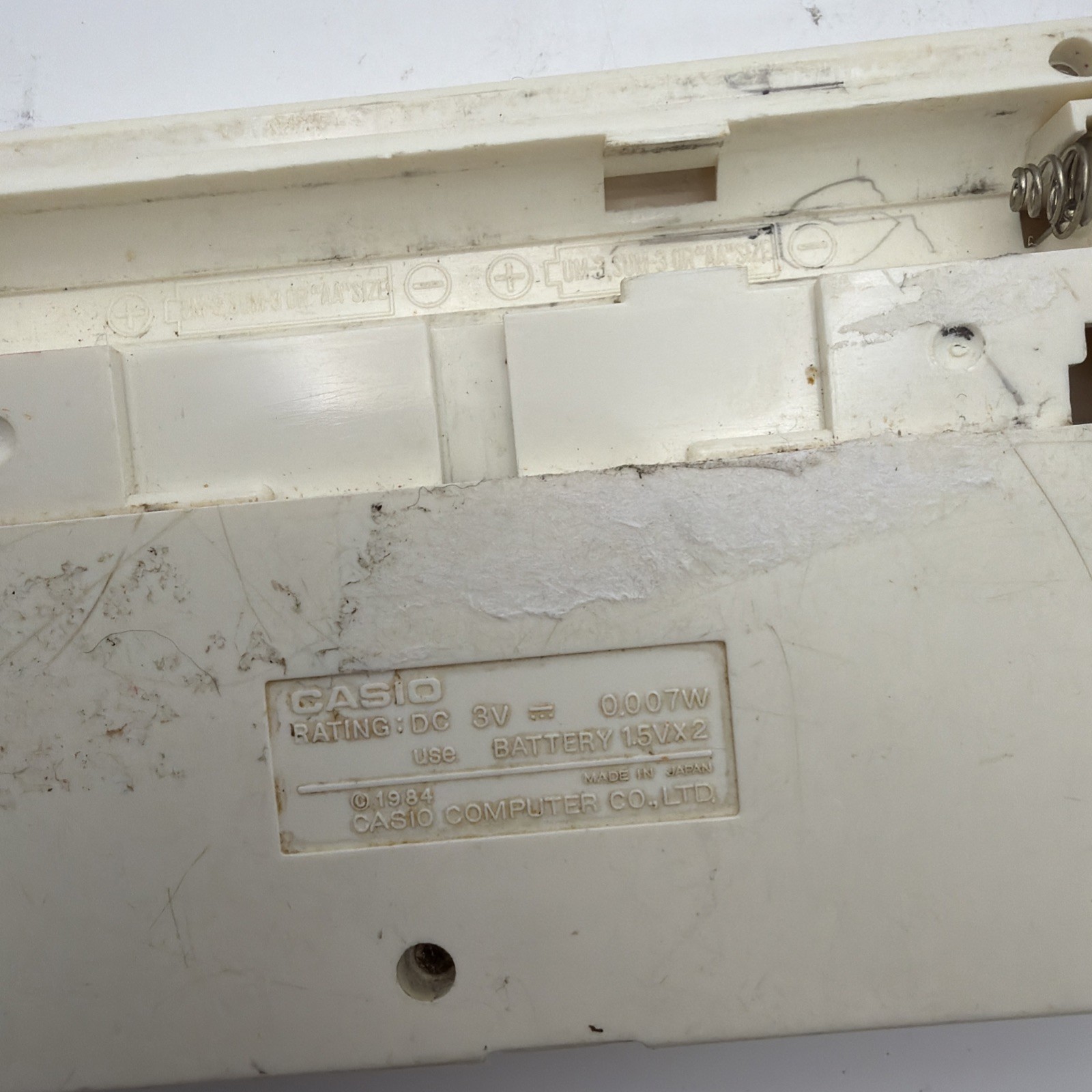 WESTERN BAR CASIO GAME WORKING CG-300 Japan 1984 – Missing Battery Cover – Read