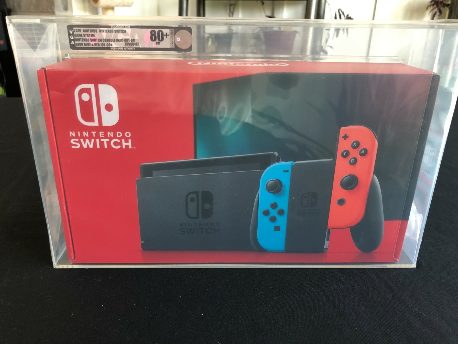 Nintendo Switch Neon Blue and Neon Red Joy-Con Console, New Graded VGA 80+ NM