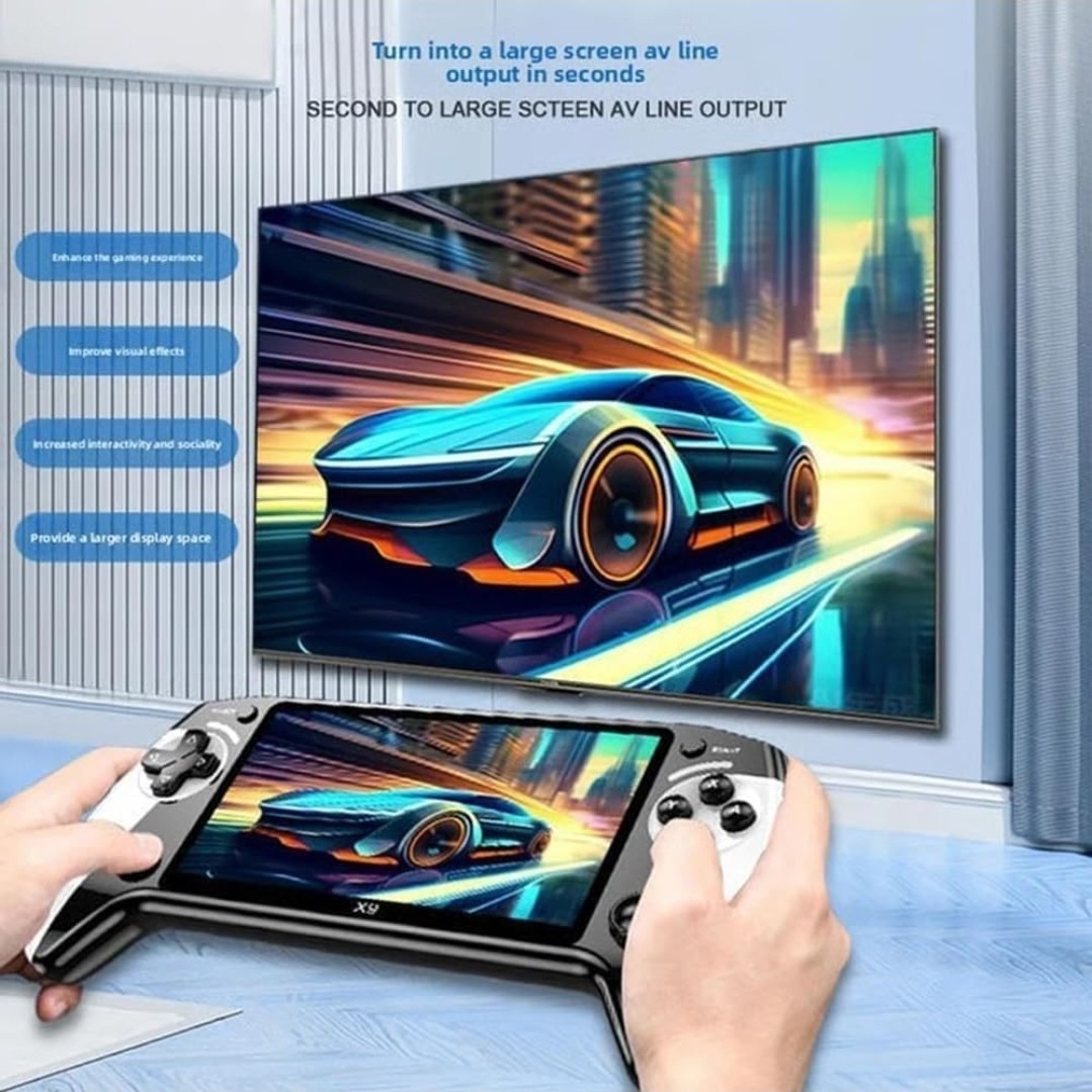 X9 Retro Handheld Game Console with 5.5-inch HD Retro Handheld Game Console 2Pcs