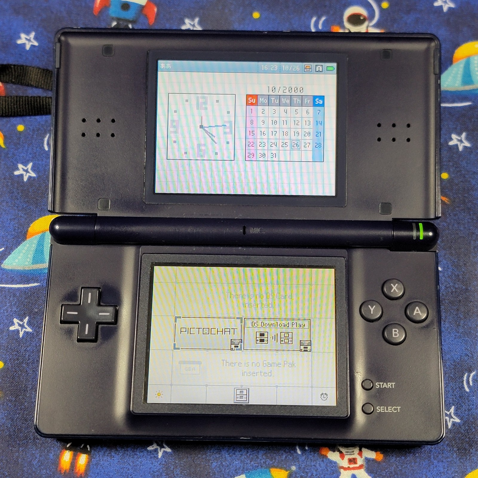Nintendo DS Lite Console with Charger – Cobalt/Black – GOOD CONDITION