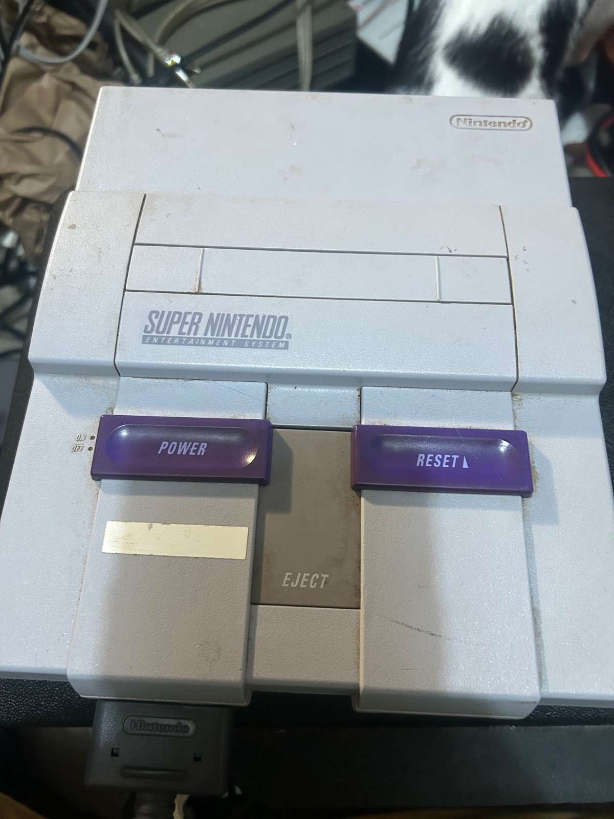 Nintendo SNES Home Console – Gray with super Mario world and more!
