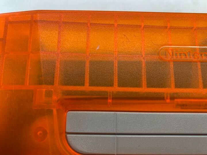 Nintendo 64 Clear Orange Console N64 & Clear Red Controlle Set