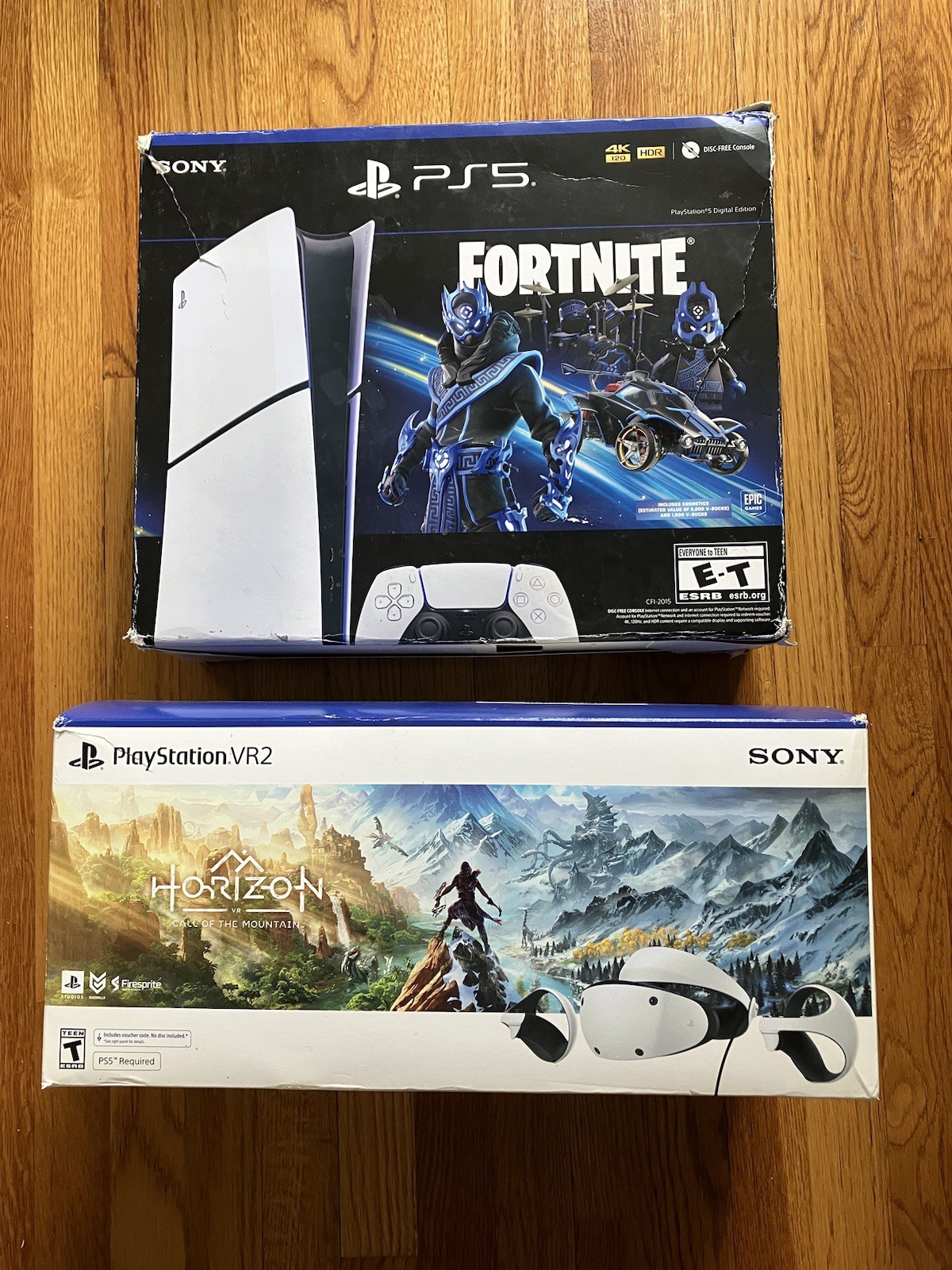 Sony PlayStation 5 PS5 Fortnite Cobalt Star VR2 Lot BOX ONLY Pls Read