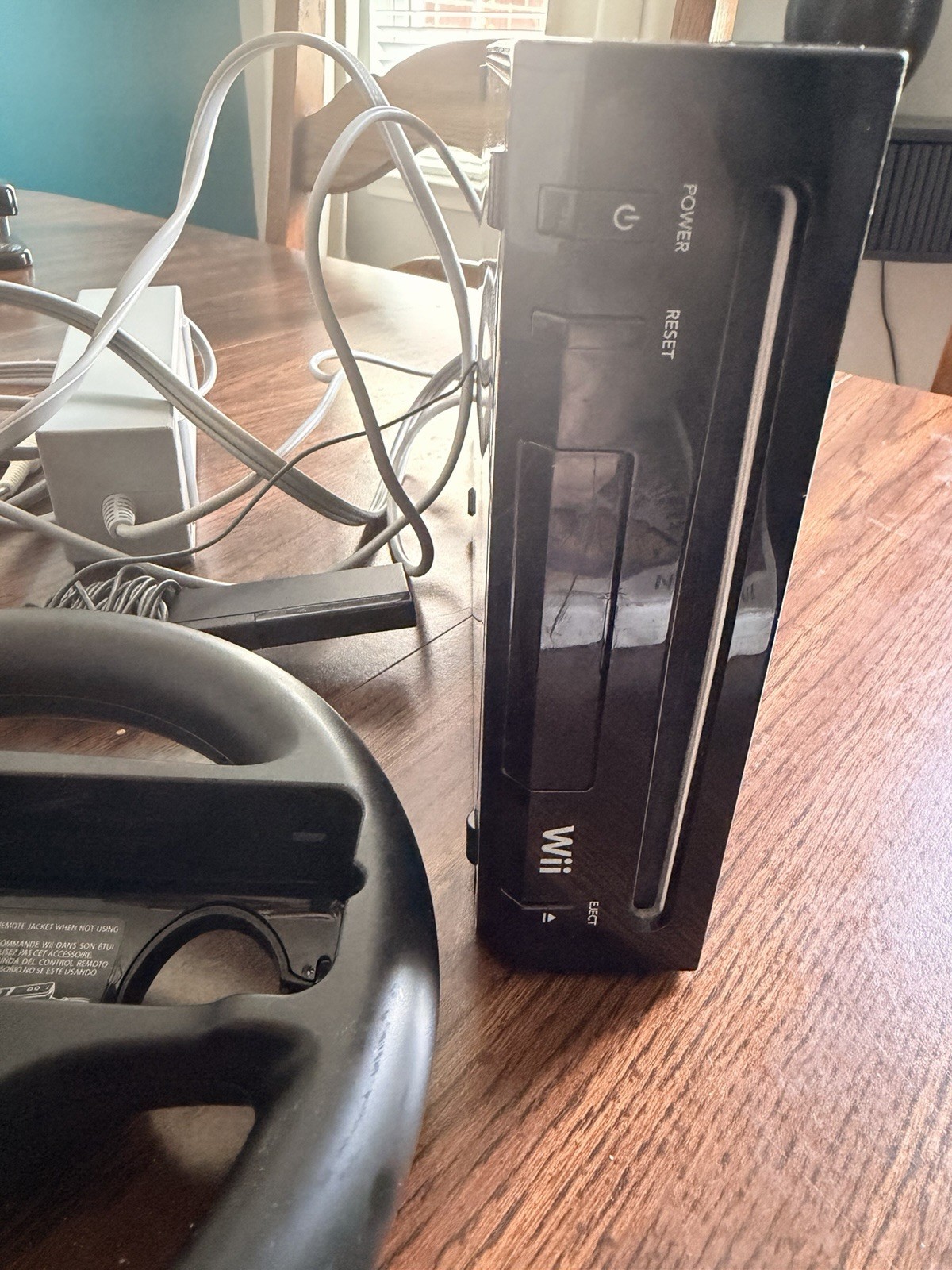 Nintendo Wii Console System, Black RVL-101 (USA) Console & Cords Tested Working