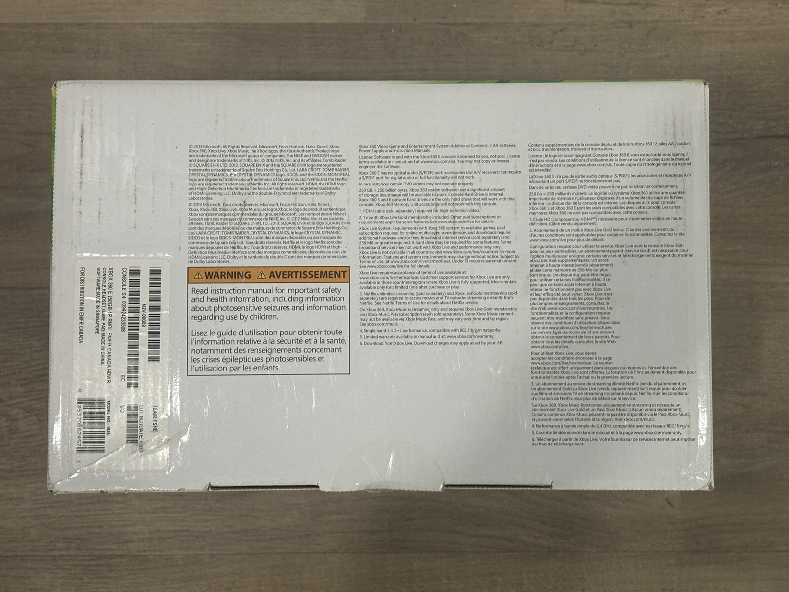 NEW – Microsoft Xbox 360 E 250gb Console Halo 4 Tomb Raider Special Edition