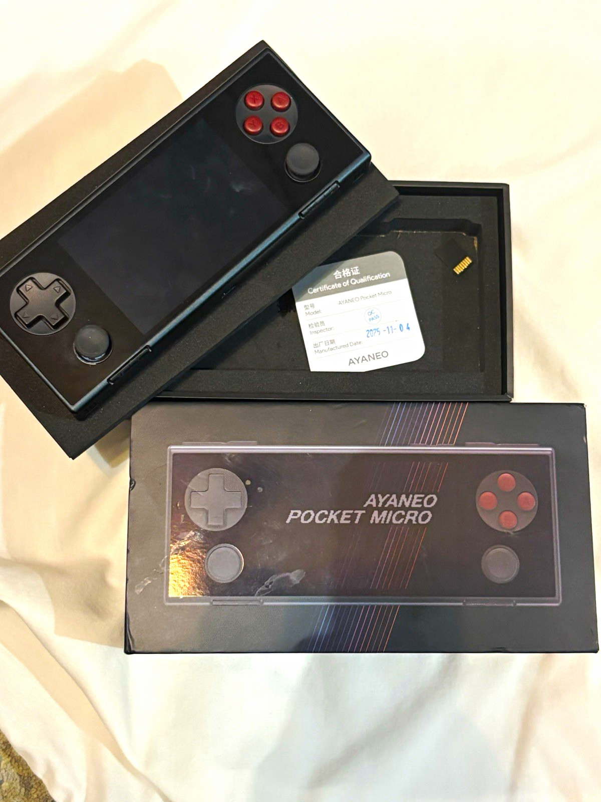 AYANEO Pocket Micro Android Handheld Console 8GB/256GB Black Wi-Fi USB-C