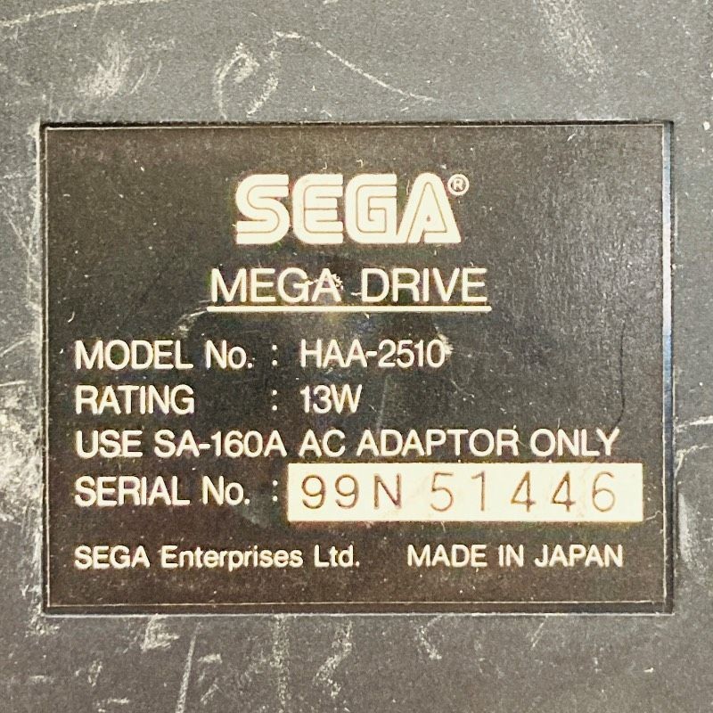 SEGA Mega Drive Console HAA-2510 Genesis MD Console Working Tested Used