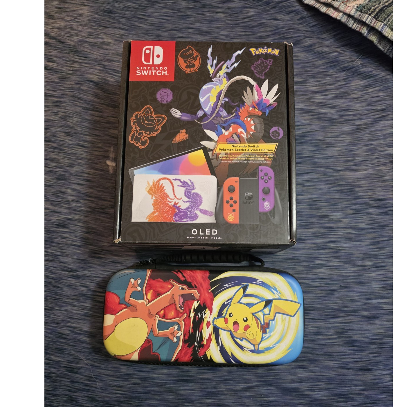 Nintendo Switch OLED Pokemon Scarlet & Violet Edition Console Wi-Fi HDMI USB-C