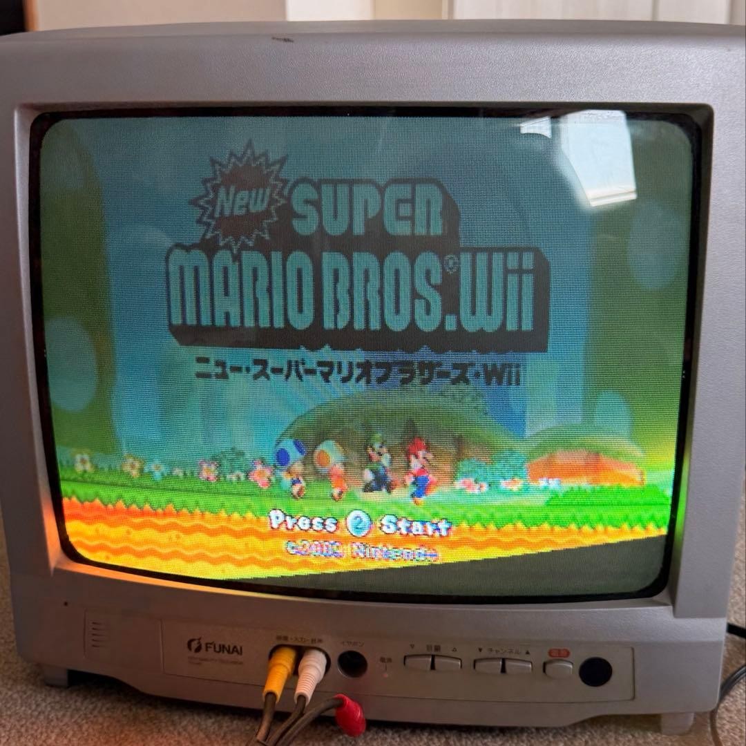 Funai color TV TV-142 CRT TV operation confirmed