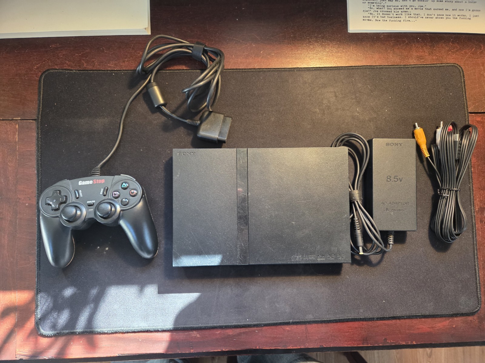 Sony PlayStation 2 Slim – Tested and working (Includes cables + controller)