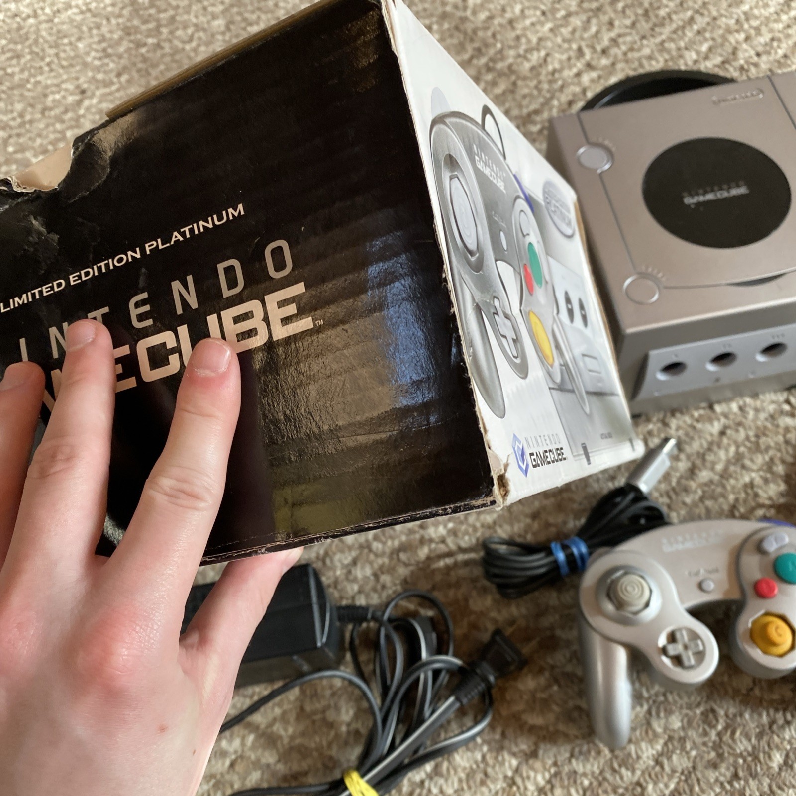 Nintendo GameCube Platinum Console Bundle with Original Box